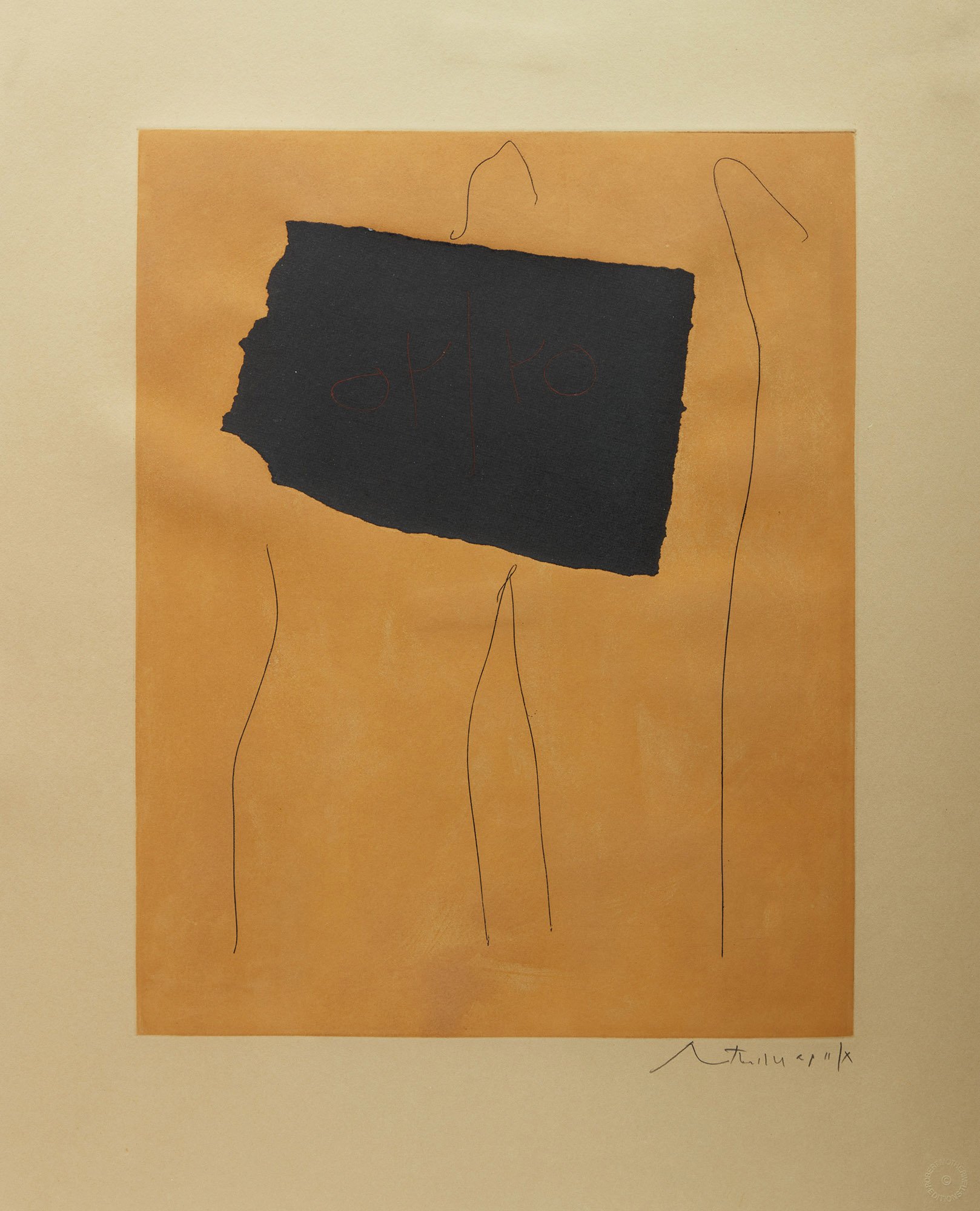 Oy/Yo (B. 196) by Robert Motherwell