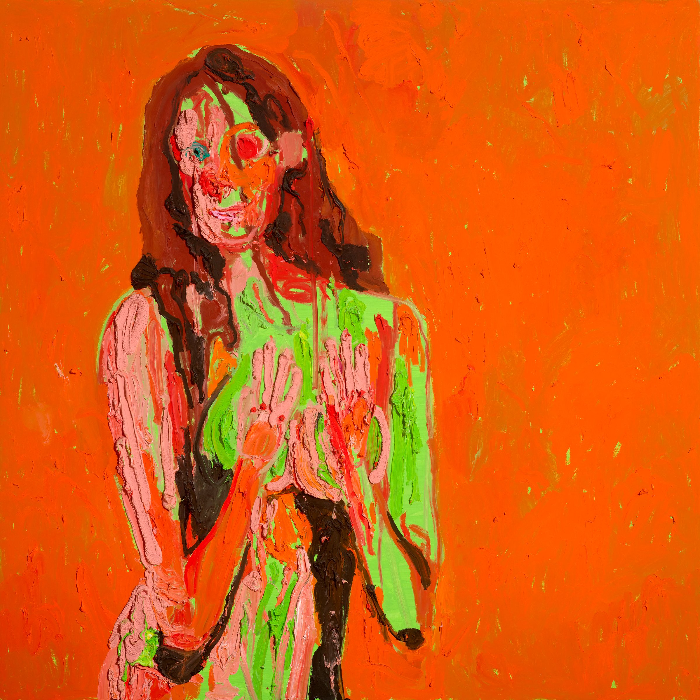 Orange Girl, 2008 by Kim Dorland