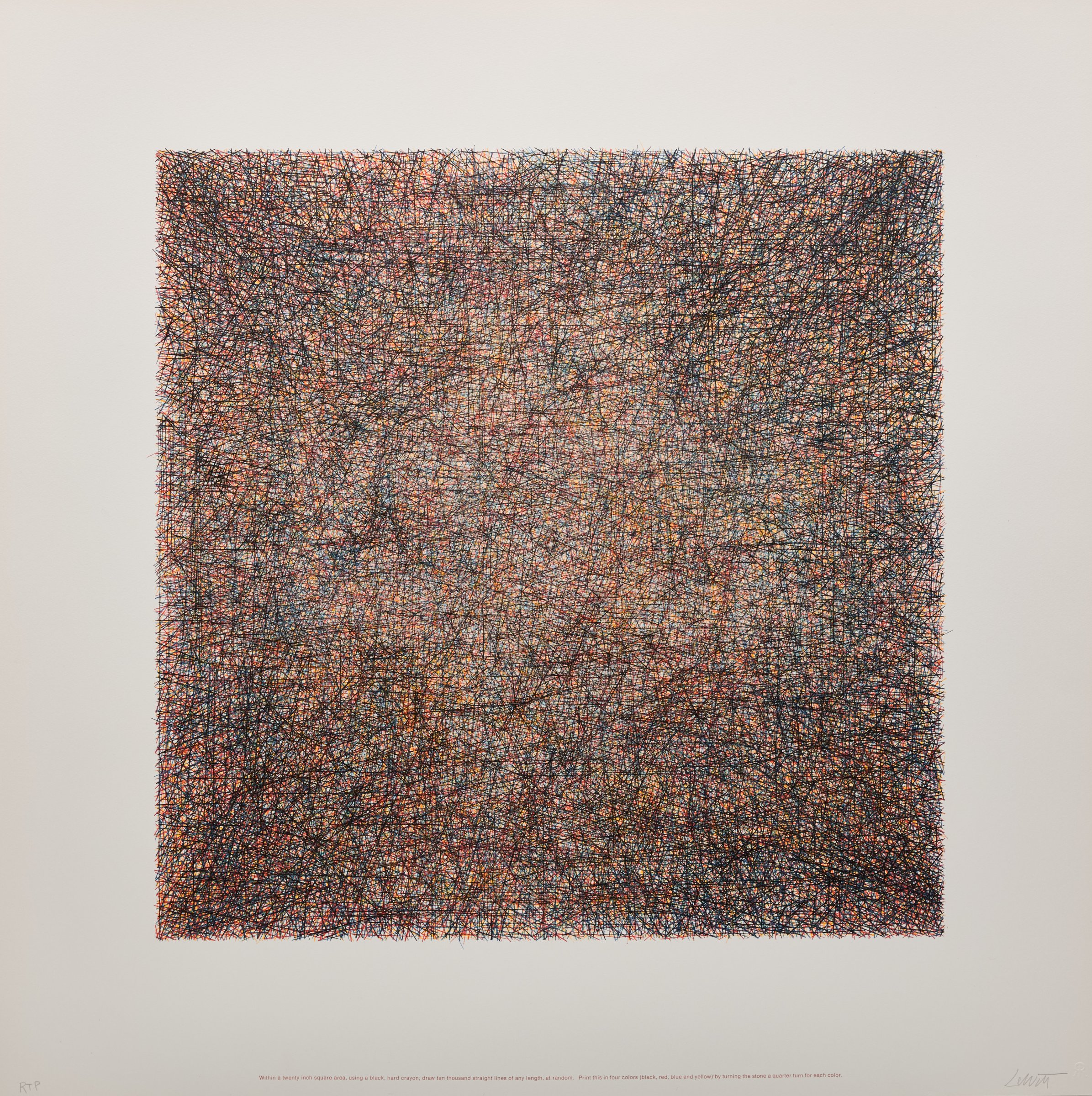 Work from Instructions, 1971 by Sol LeWitt
