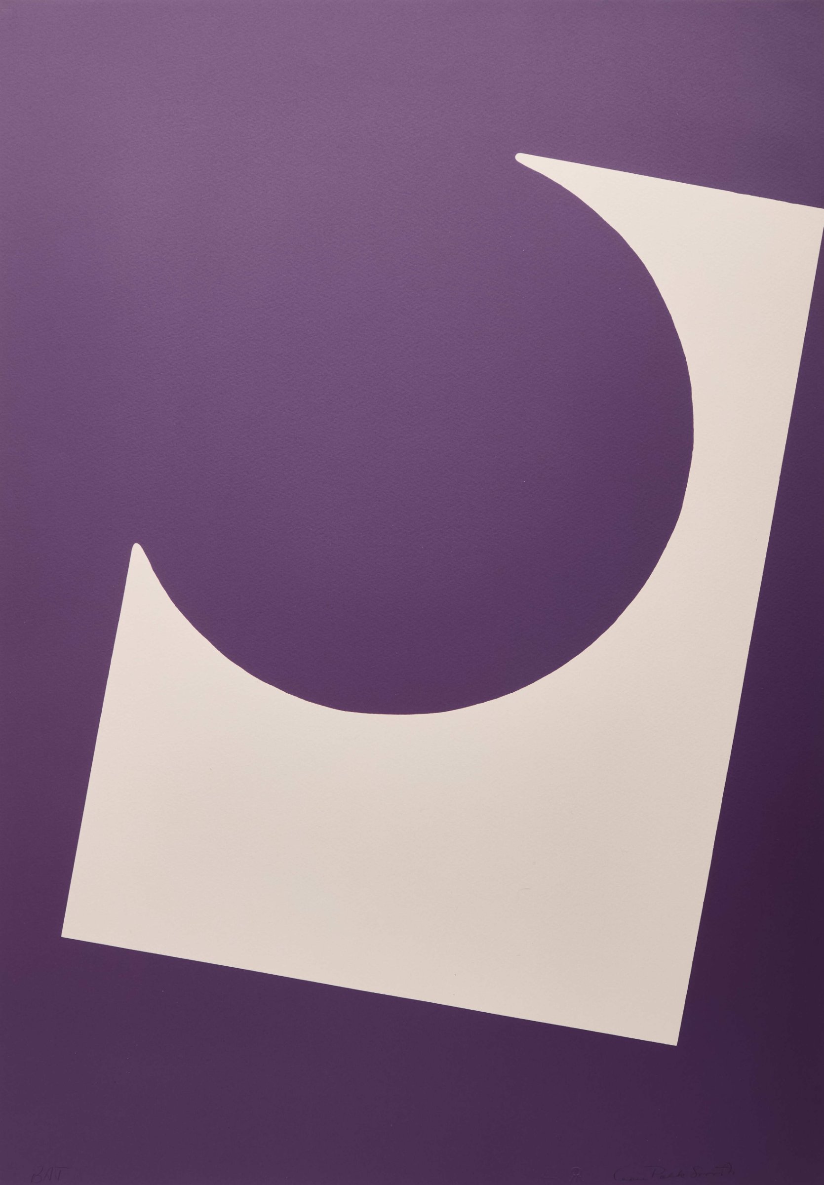 Untitled (Purple and Black), 1968 by Leon Polk Smith