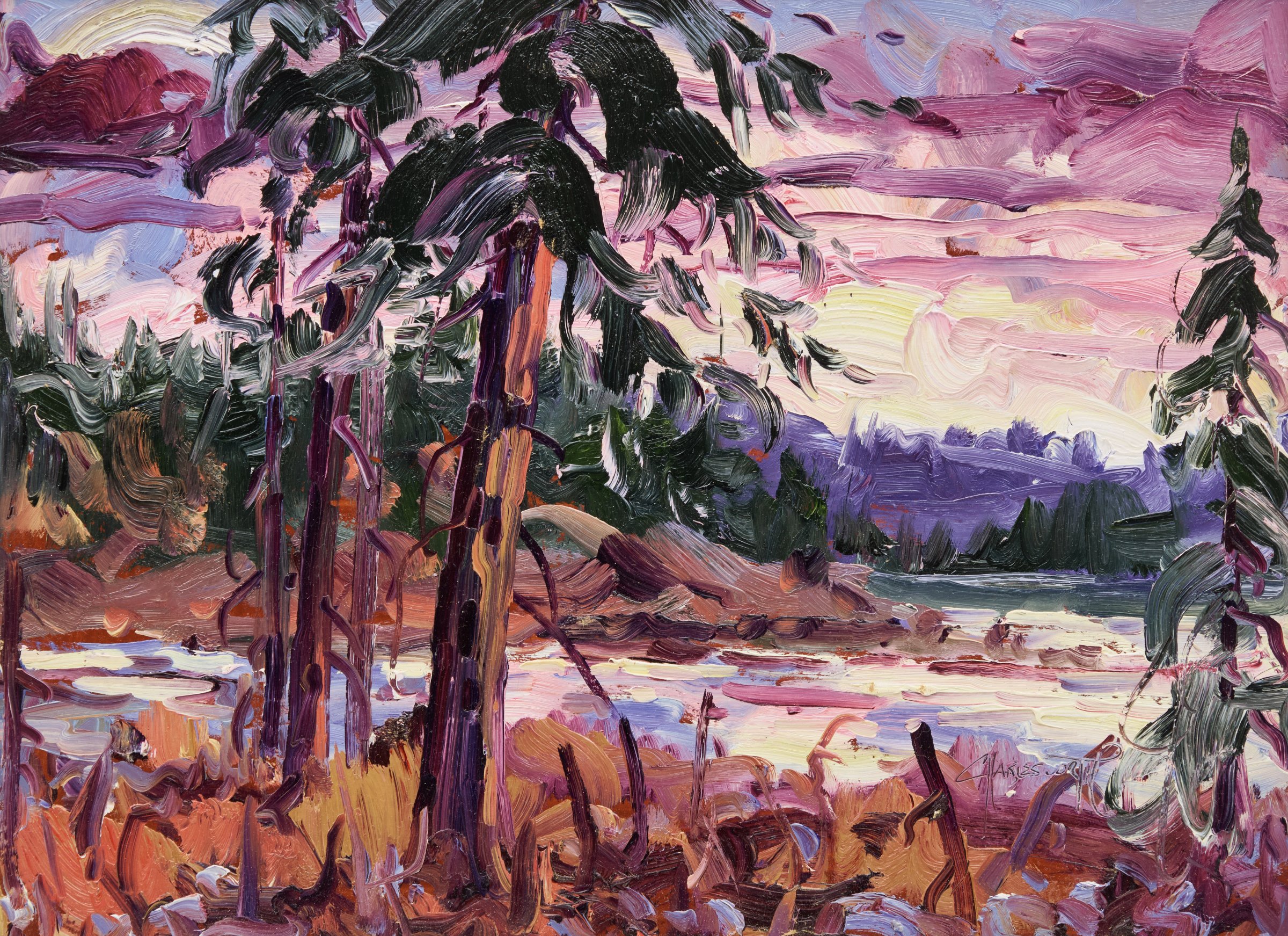 Northern Pines (Evening) by Rod Charlesworth