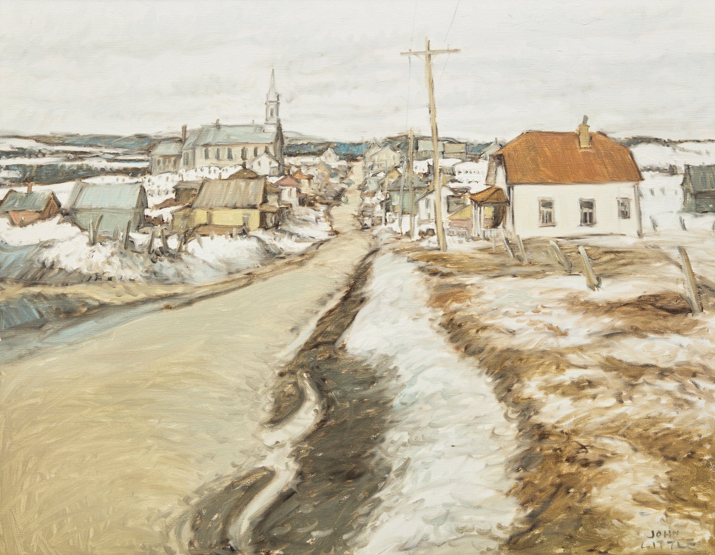 Une journée d'avril, St. Hilarion, Compté Charlevoix by John Little