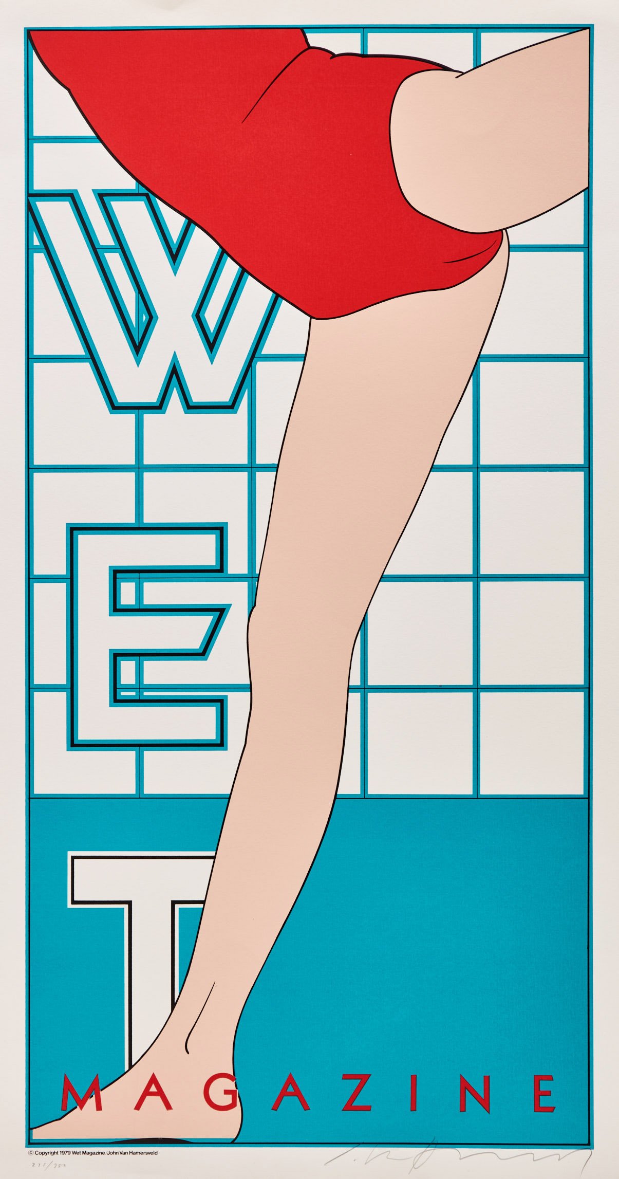 John van Hamersveld, Wet Magazine, colour silkscreen, 1980 - view 2