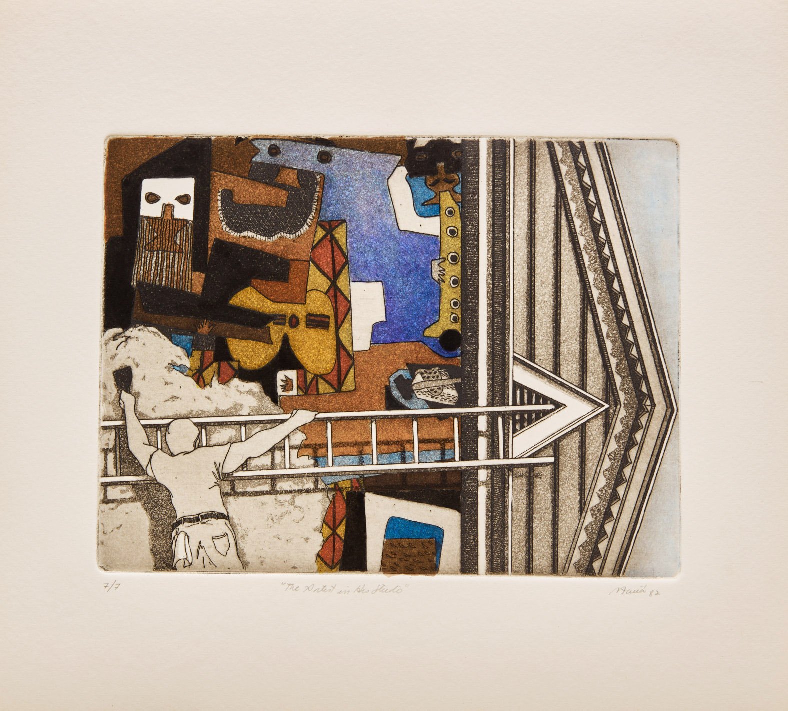 Carlos Maciá, The Dinaledia Folio, seven hand-coloured etchings, 1982 - view 5