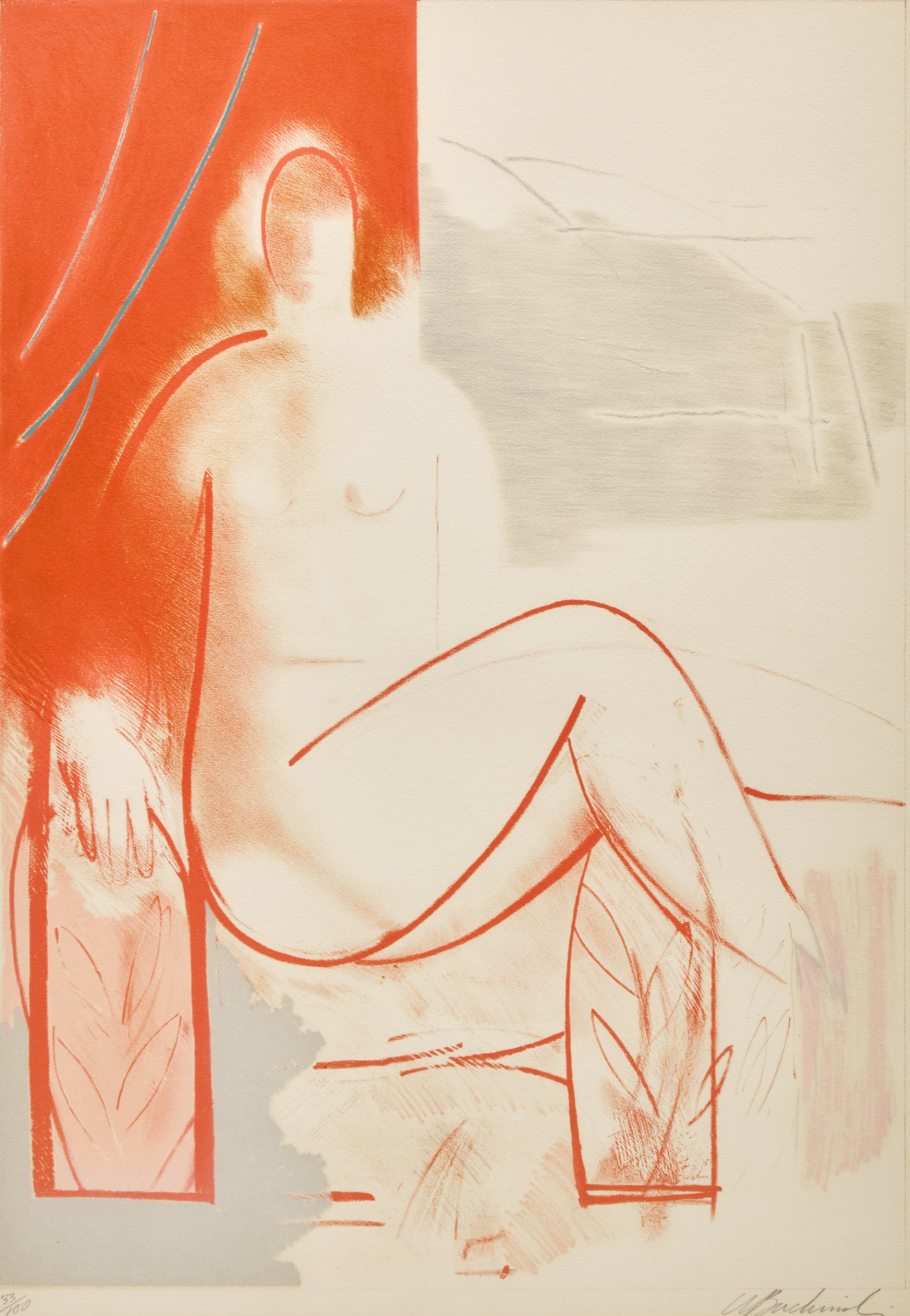 Untitled (Seated Figure) by Walter Bachinski