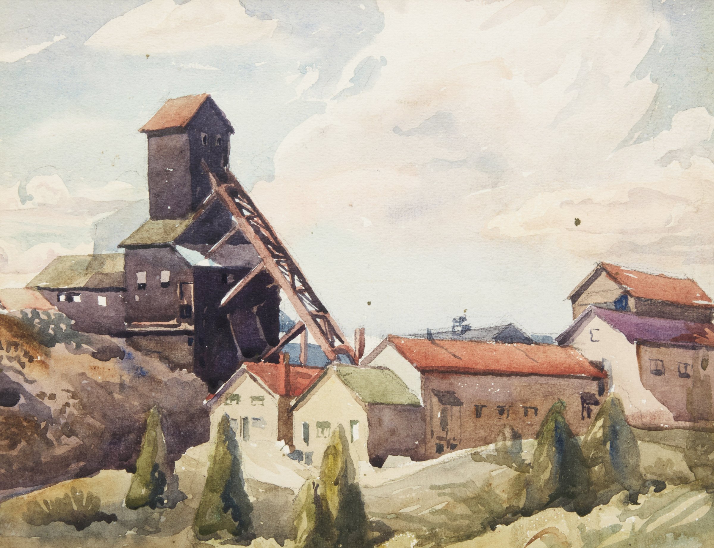 Untitled (Mine Head in Northern Ontario) by Frederick Alexander Fraser