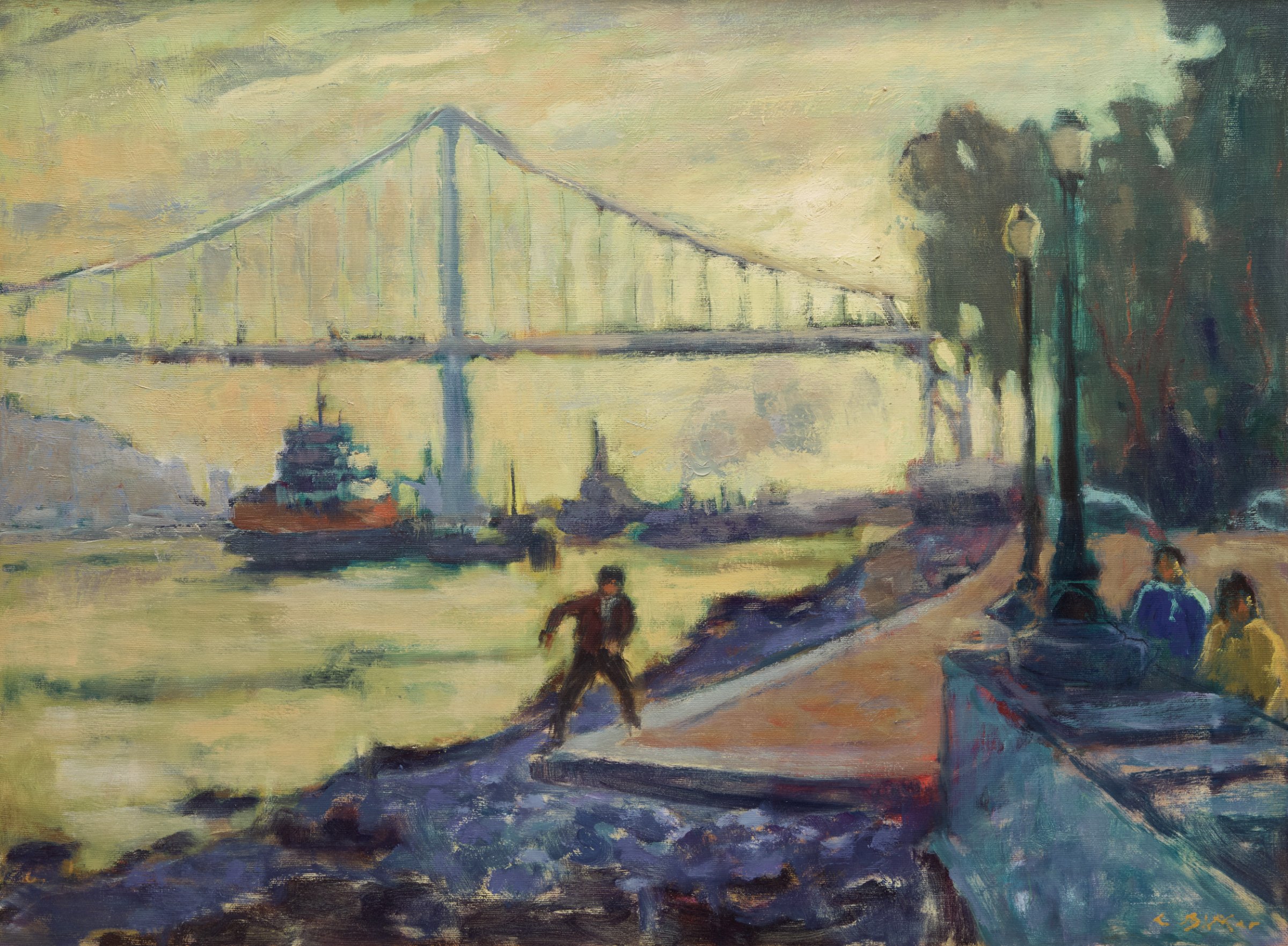 Bridge Near Lisbon by Antoine Bittar