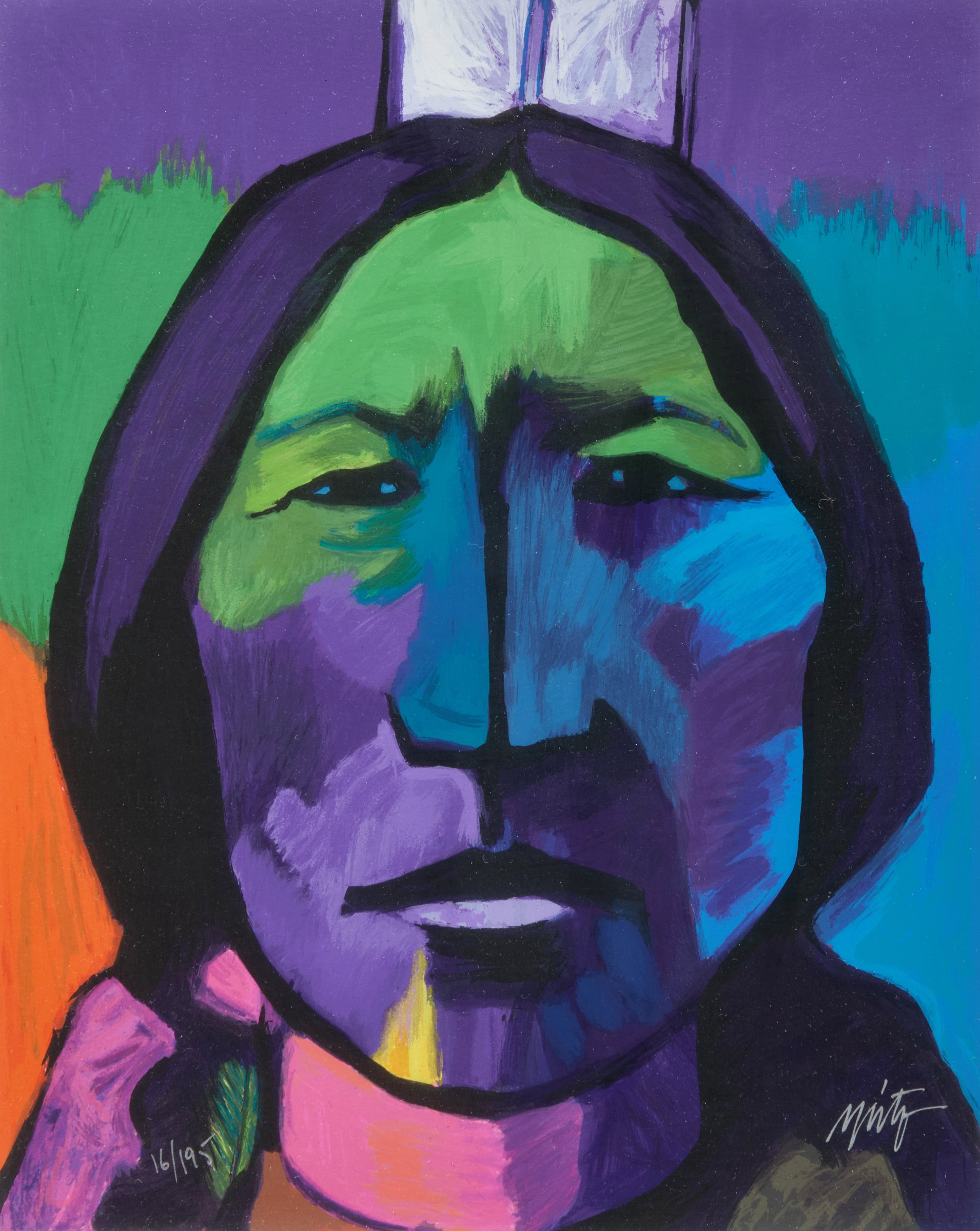 John Nieto, The Custer Suite and John Nieto: Retrospective, five colour serigraphs and book, 1993 - view 13