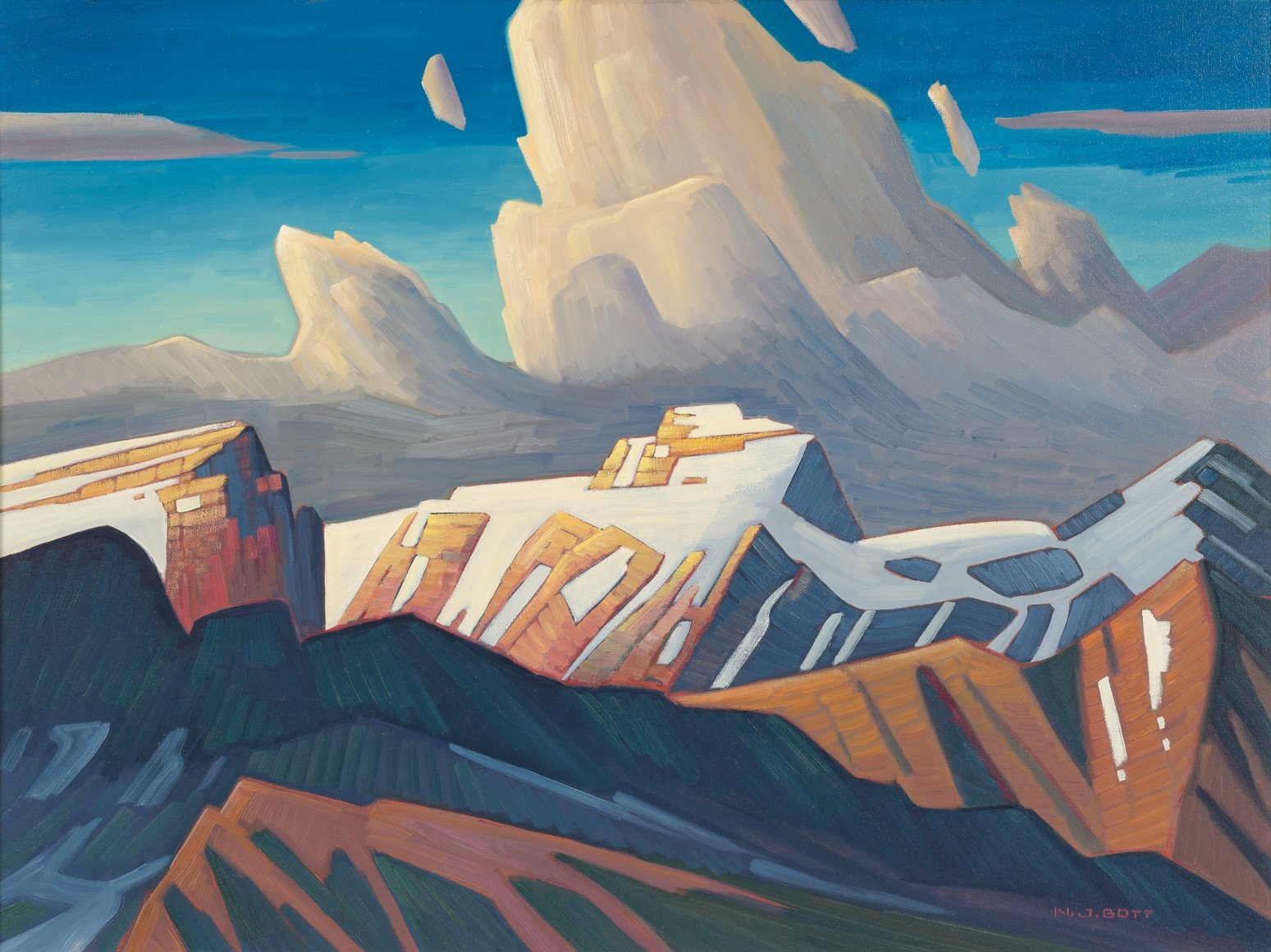 Thunder Clouds over Rocky Mountains by Nicholas J. Bott