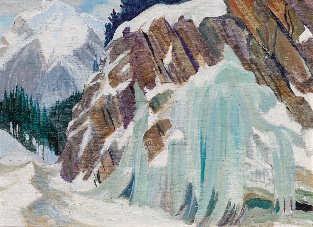 Icicles near the Spiral Tunnel by Doris Jean McCarthy