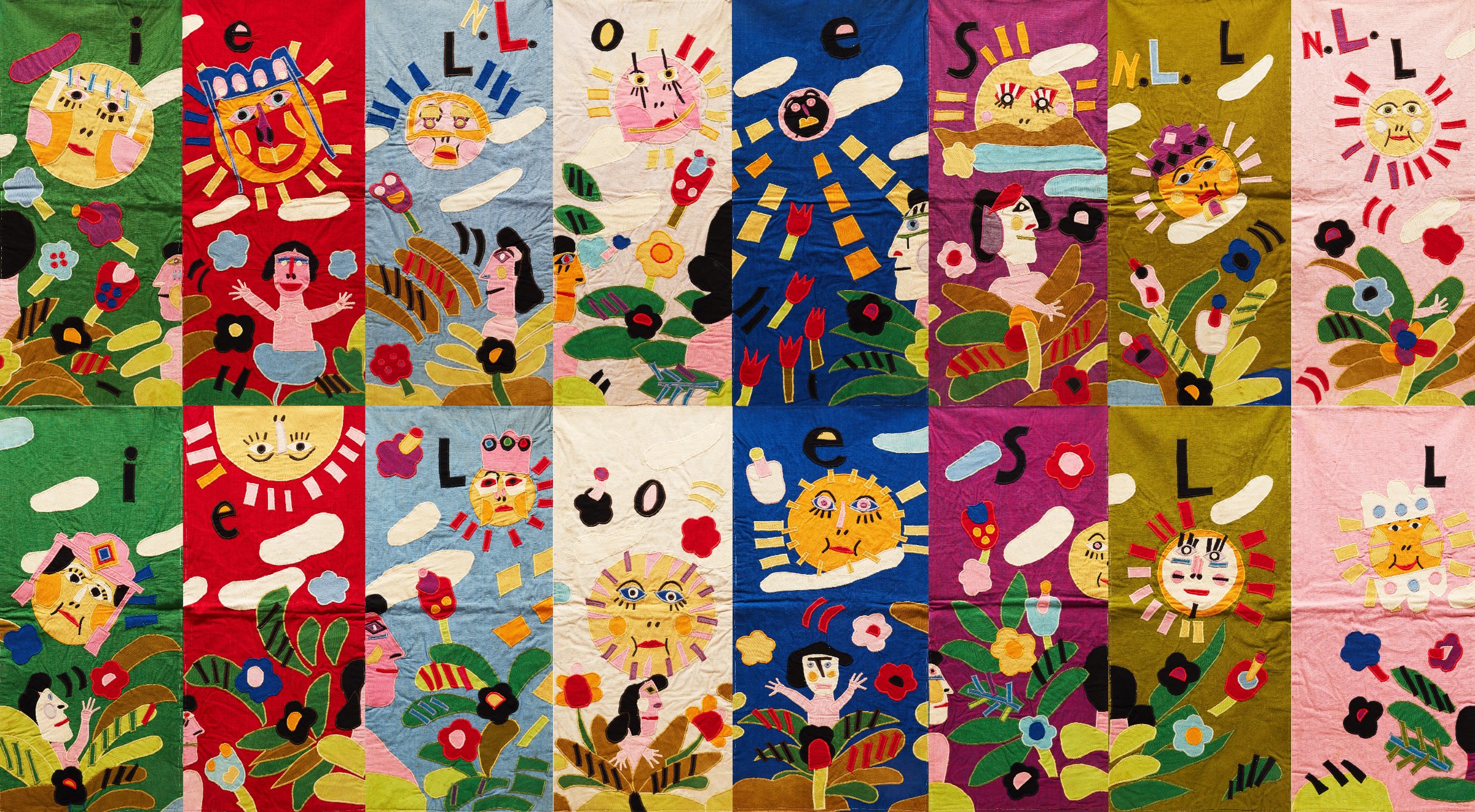 Le Soleil (8 Panel Series) by Norman Laliberté
