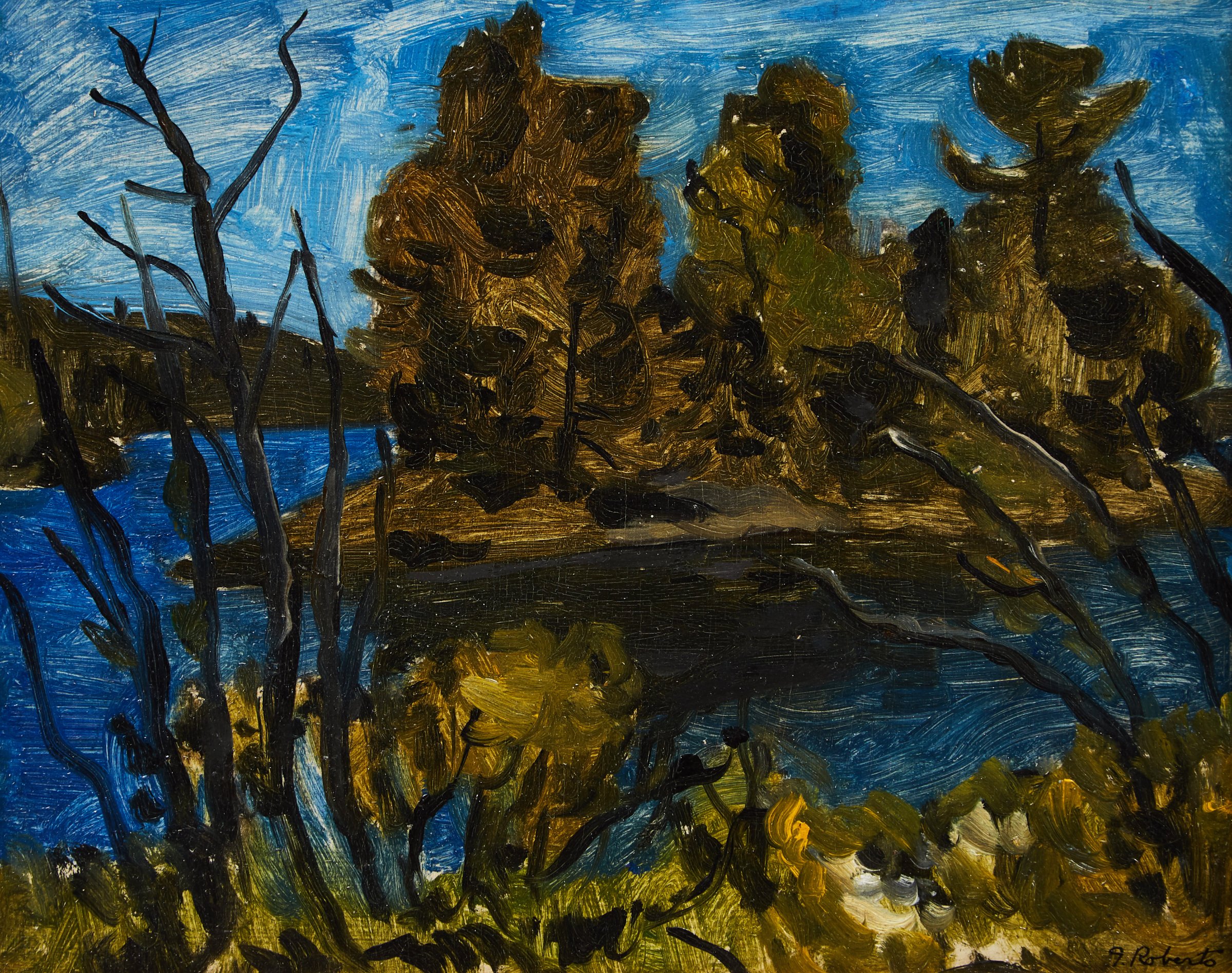 Île sur le lac by William Goodridge Roberts