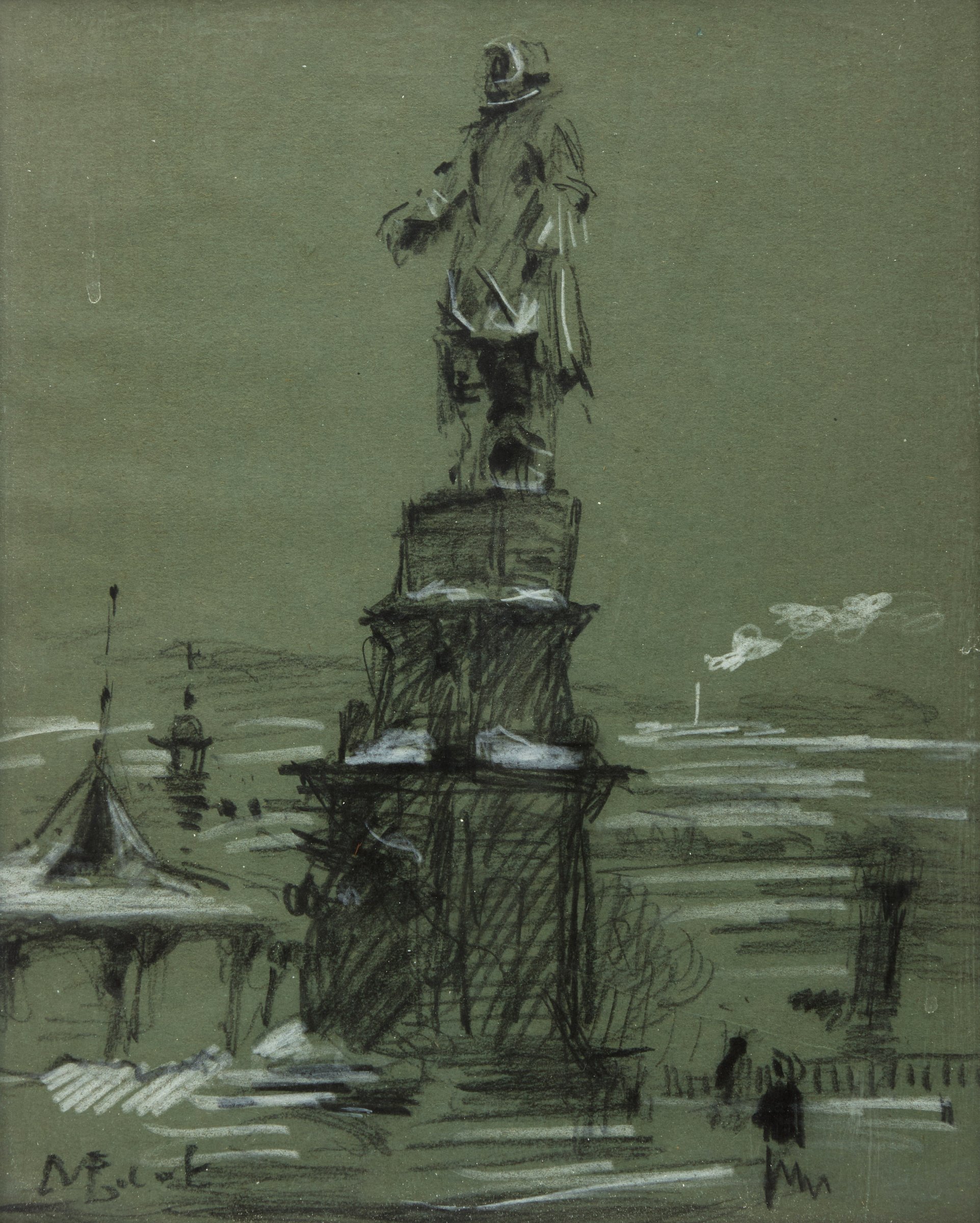Champlain Monument, Quebec, P.Q. by Robert Wakeham Pilot