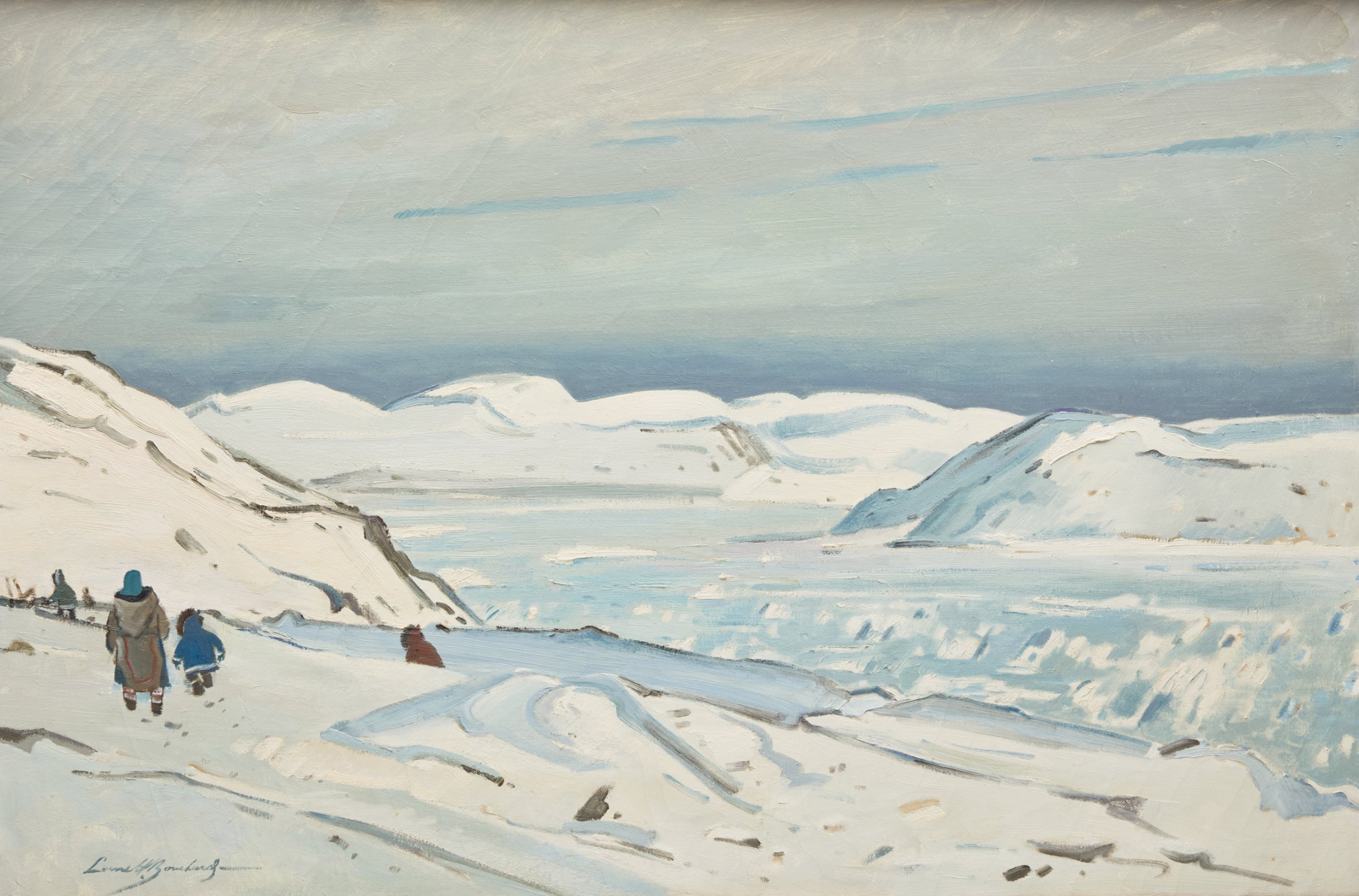 Pack Ice, Frobisher Bay (Apex, N.W.T.), Baffin Island by George Lorne Holland Bouchard