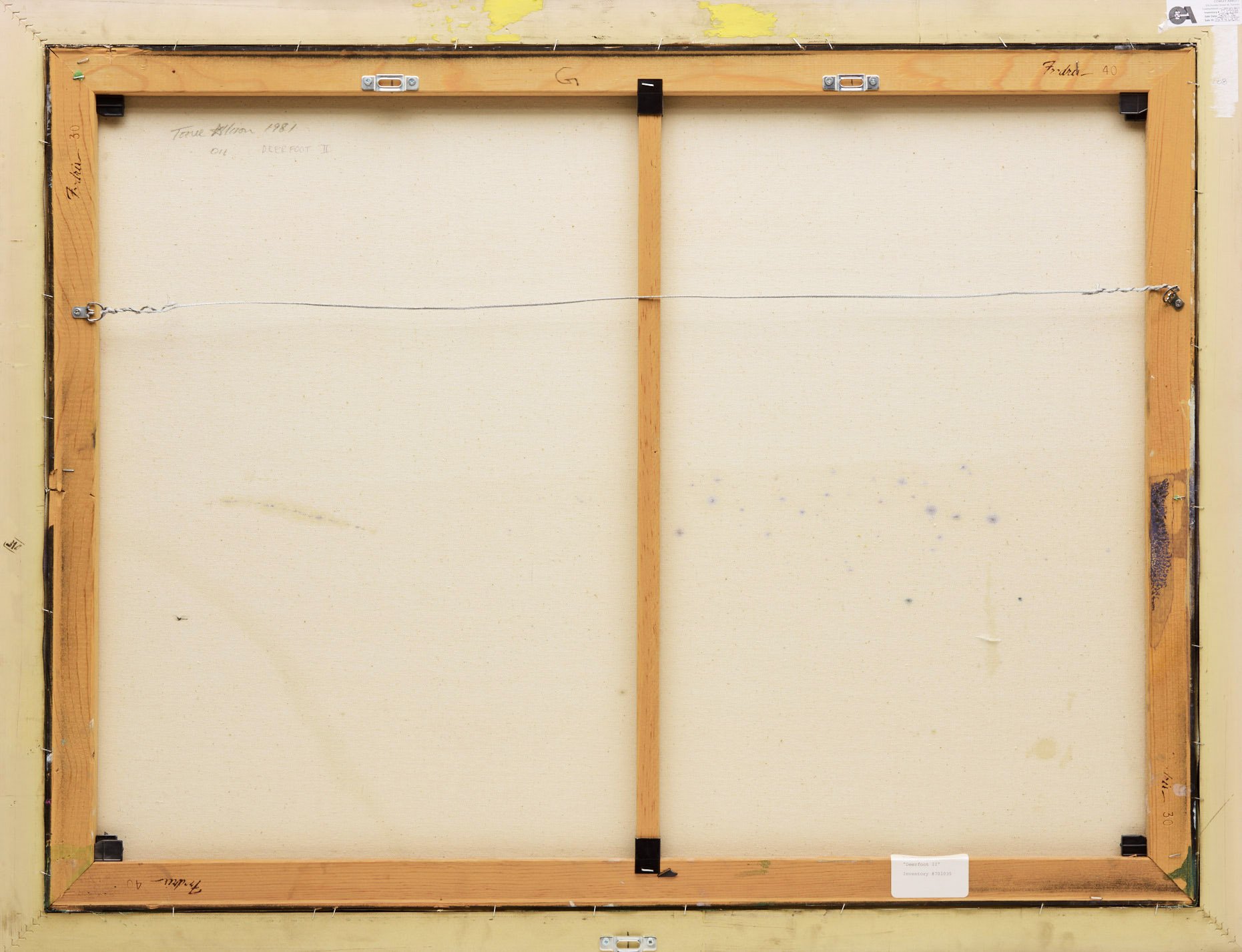 Tony Allison, Deerfoot II, oil on canvas, 1981 - view 3