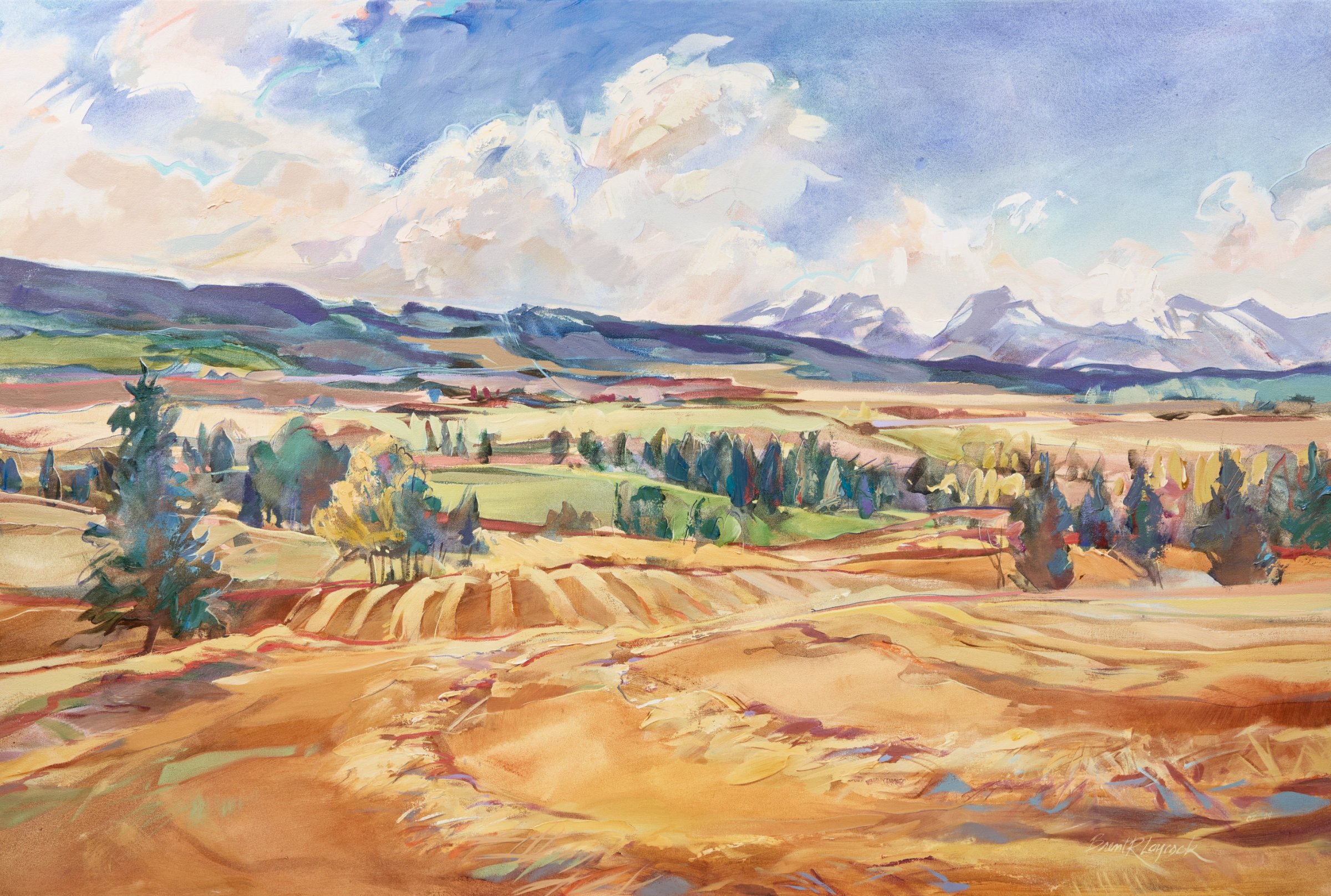Harvest in the Foothills by Brent Laycock
