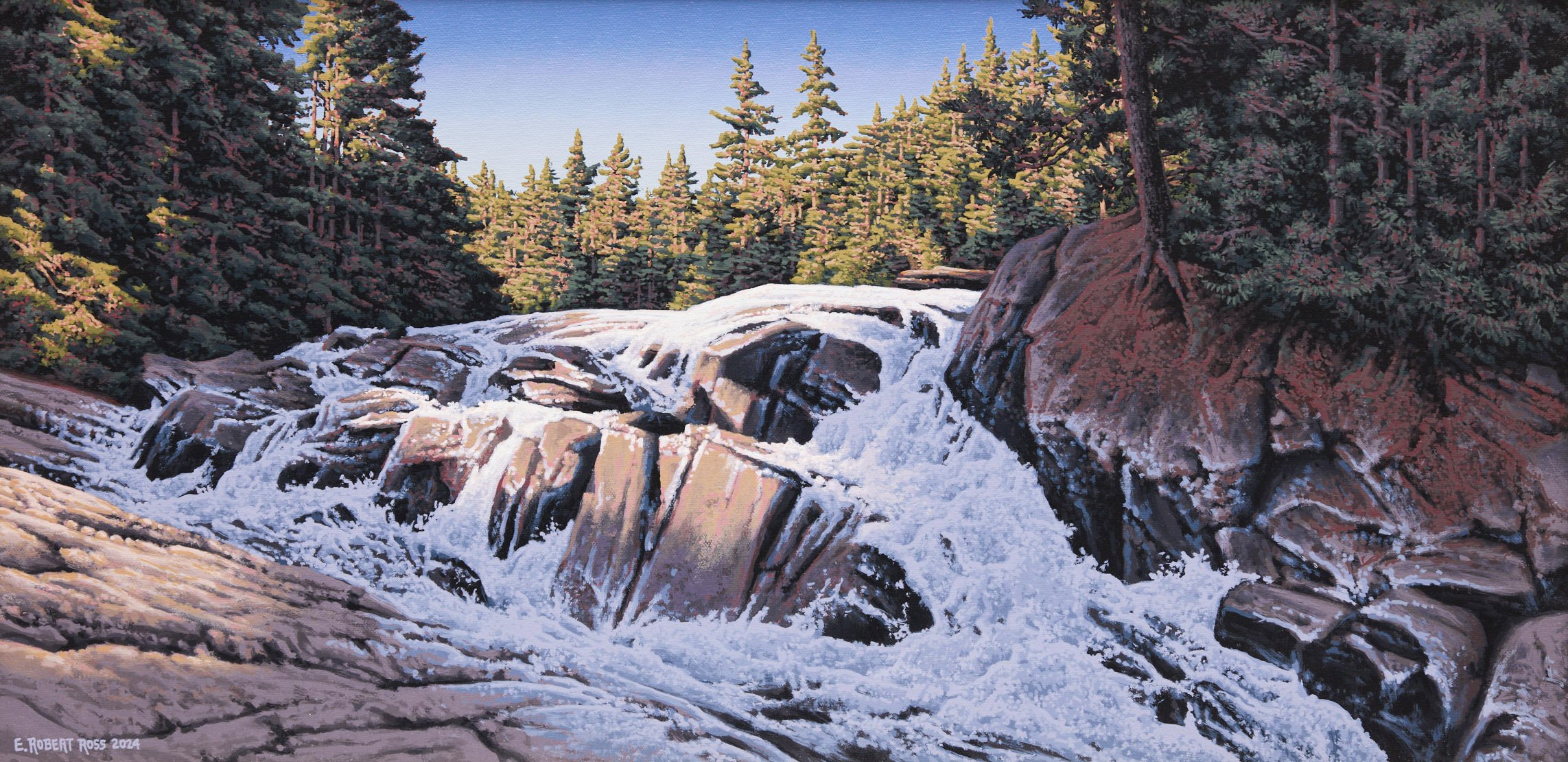 Rapids on the Track and Tower Trail, North Madawaska River, Algonquin Park by E. Robert Ross