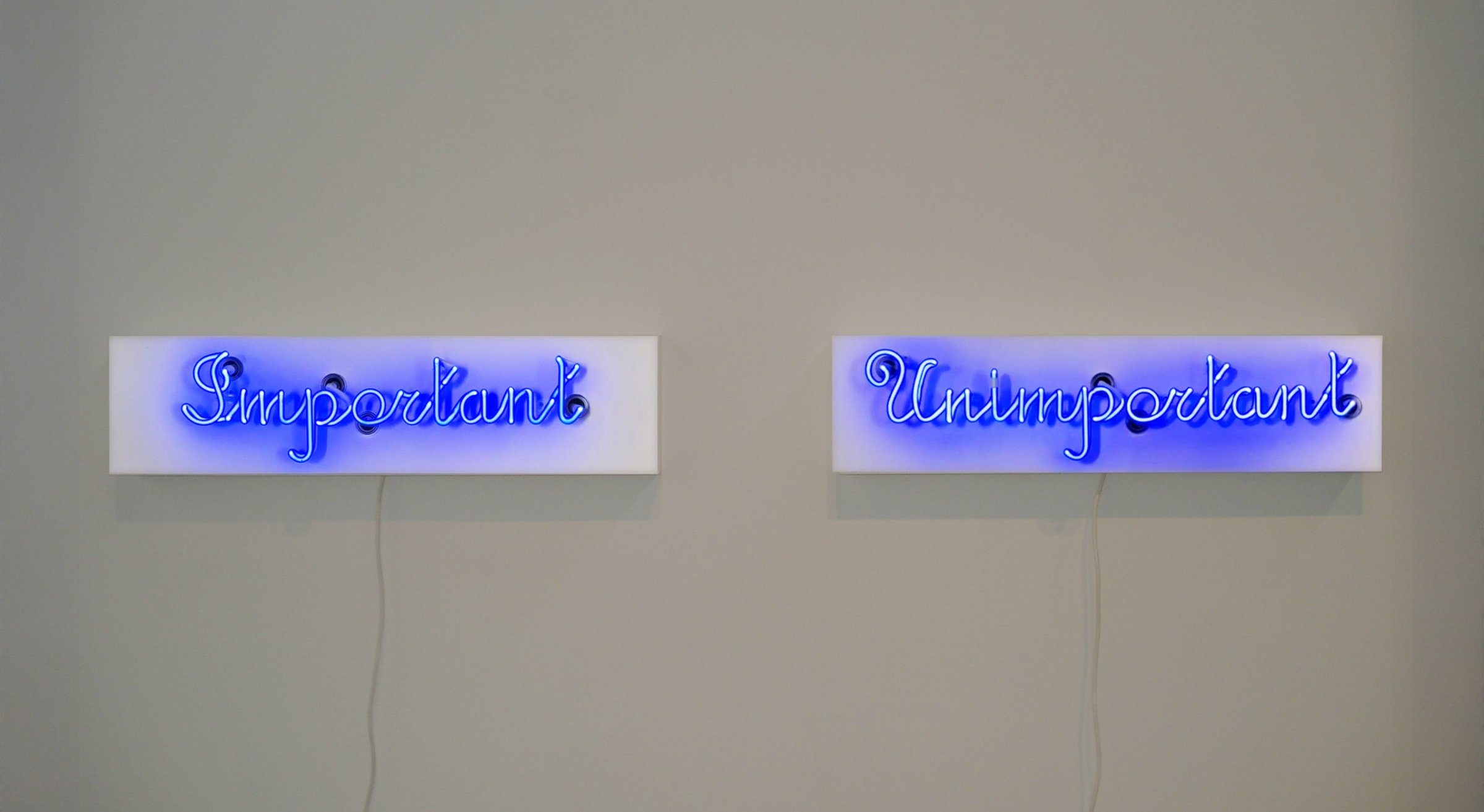 The King’s List: Important / Unimportant, 2011 by Barbara Steinman