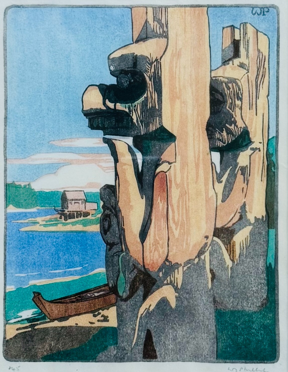 Siwash House Posts – Tsatsisnukomi by Walter Joseph Phillips