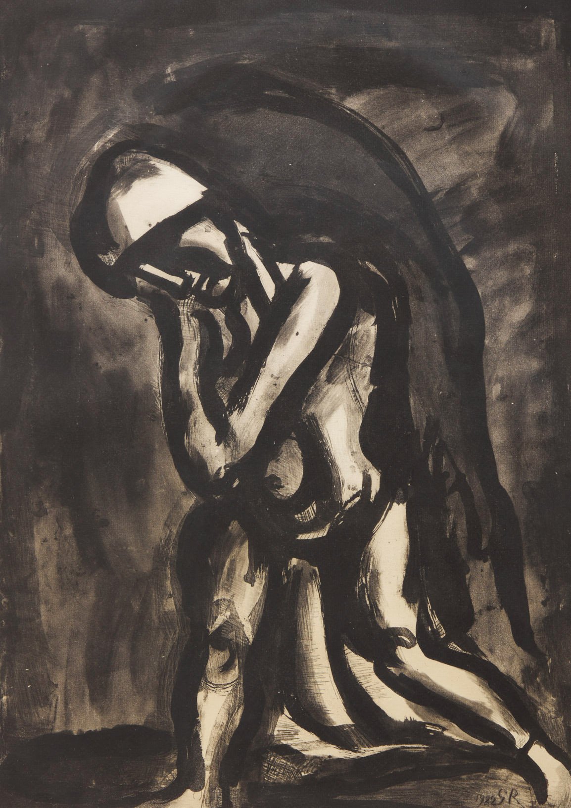 Miserere XXIV : Hiver lèpre de la terre by Georges Rouault