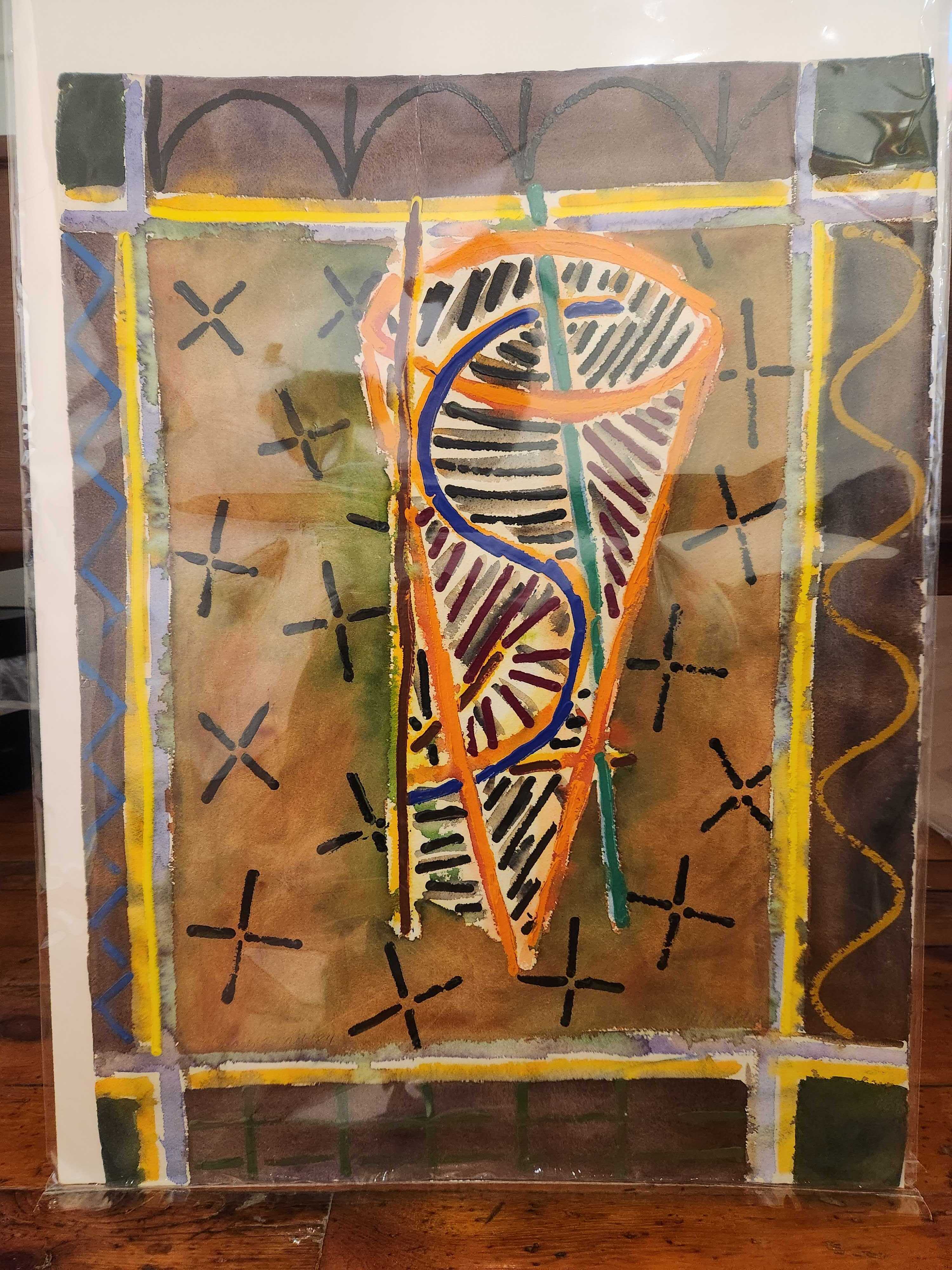 David Bolduc, Colares #2, mixed media on paper