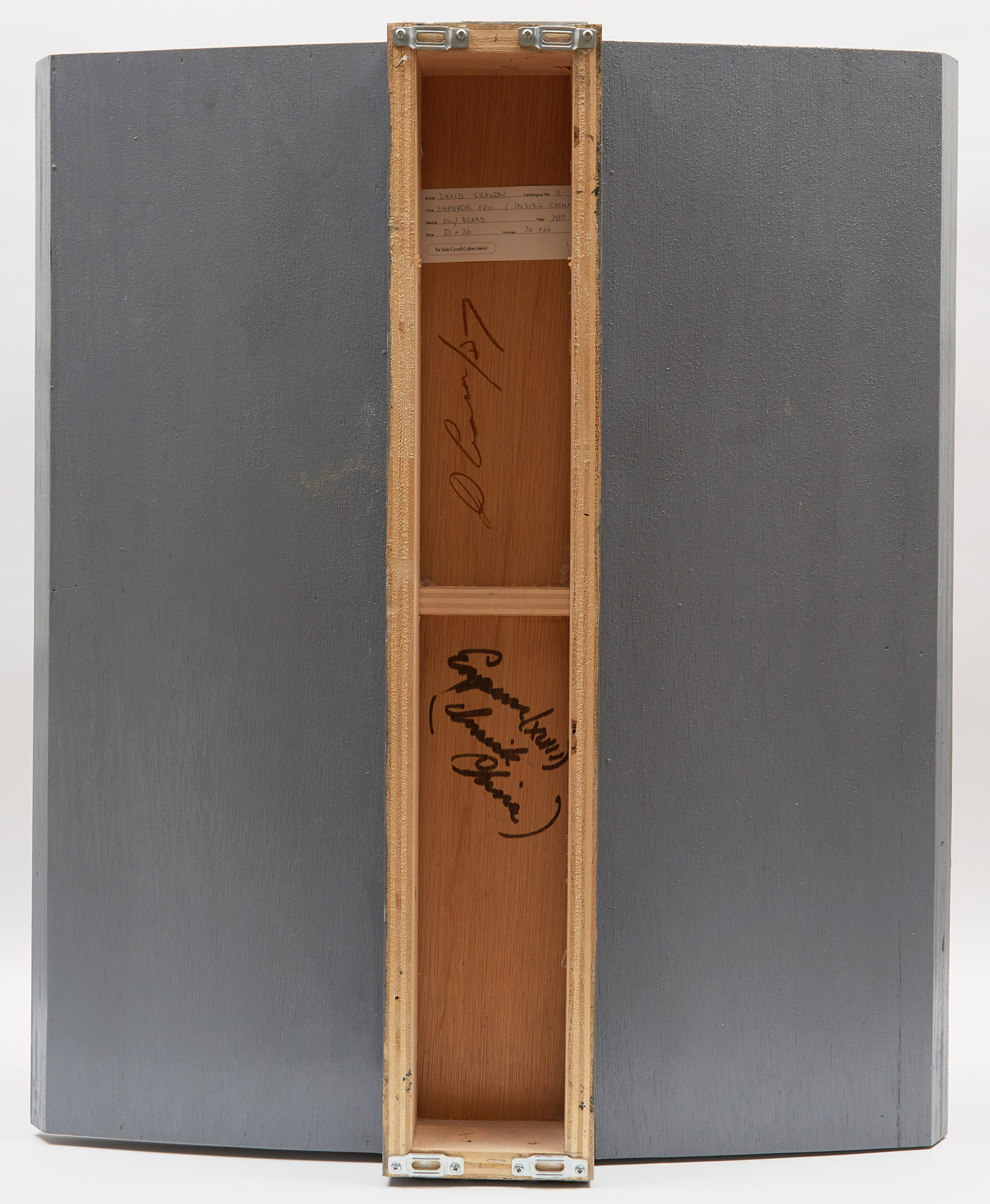 David Craven, Emperor XVIII (Inside China), oil on board sculpture, 1987 - view 4