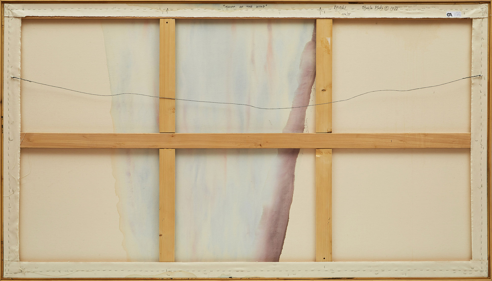 Sheila Maki, Shift of the Wind, acrylic on canvas, 1988 - view 2