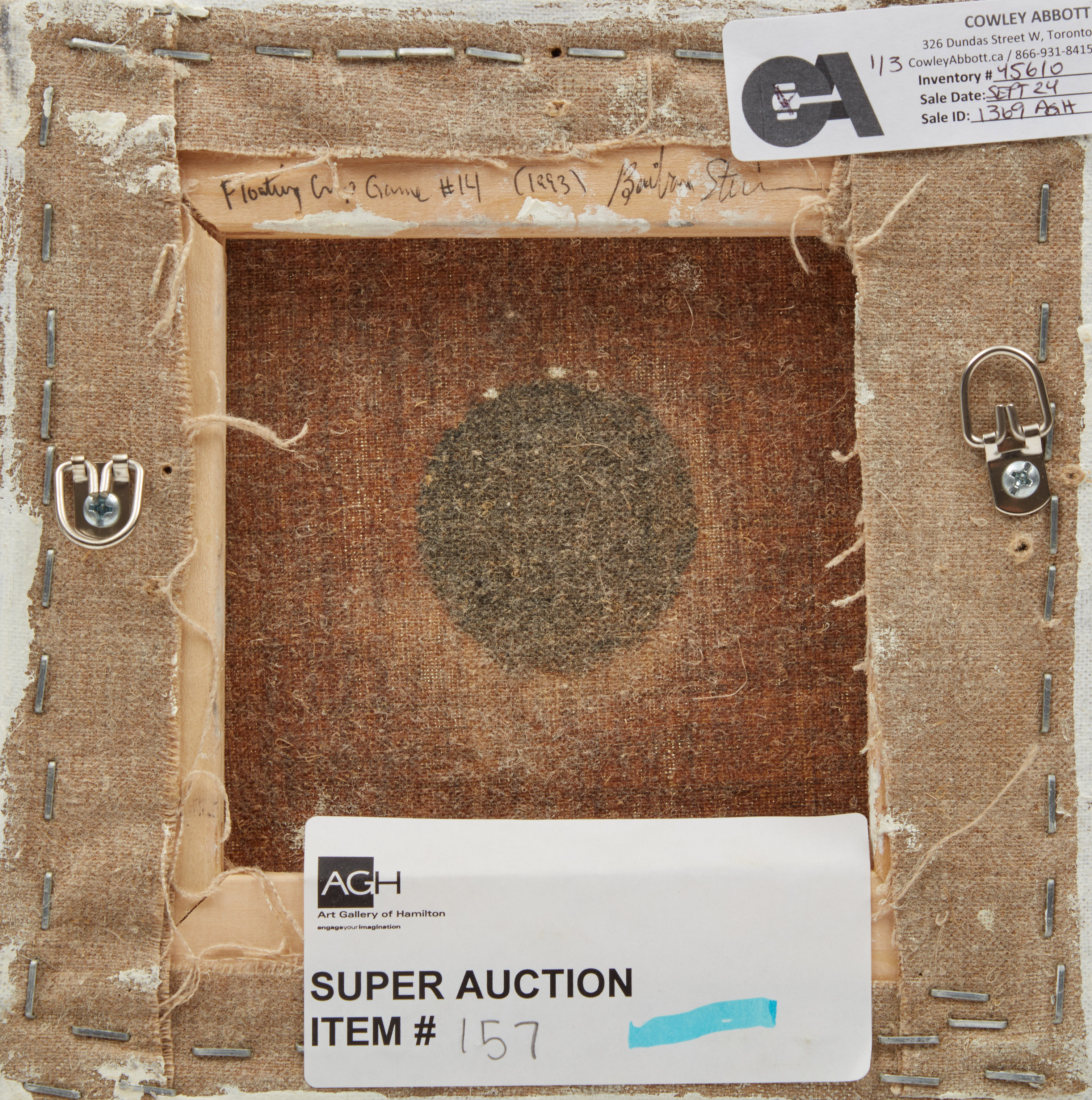 Barbara Steinman, Set of Three Floating Crap Game (Dice Throw #14), three oils and encaustic on canvas, 1993 - view 5