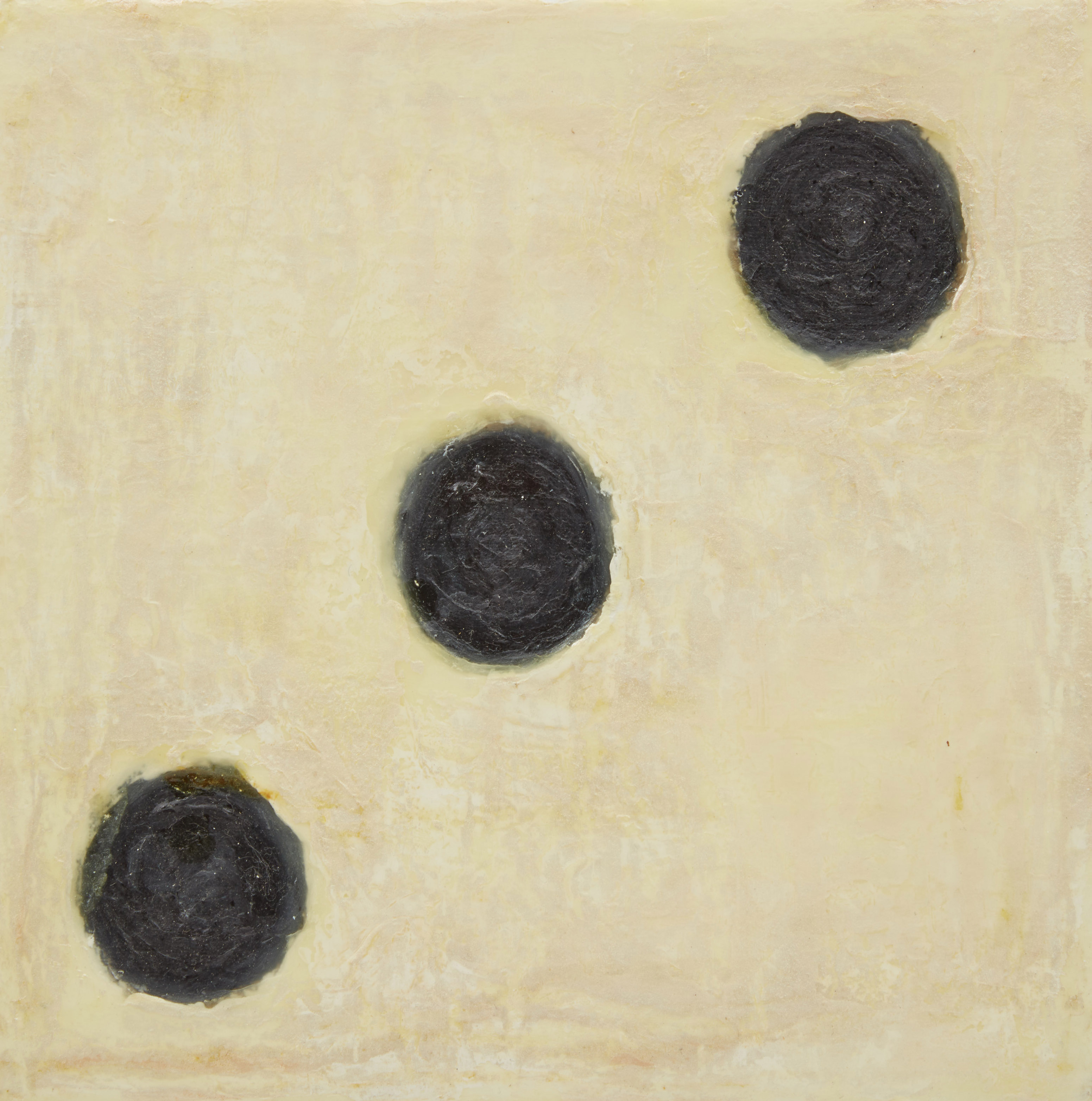 Barbara Steinman, Set of Three Floating Crap Game (Dice Throw #14), three oils and encaustic on canvas, 1993 - view 6