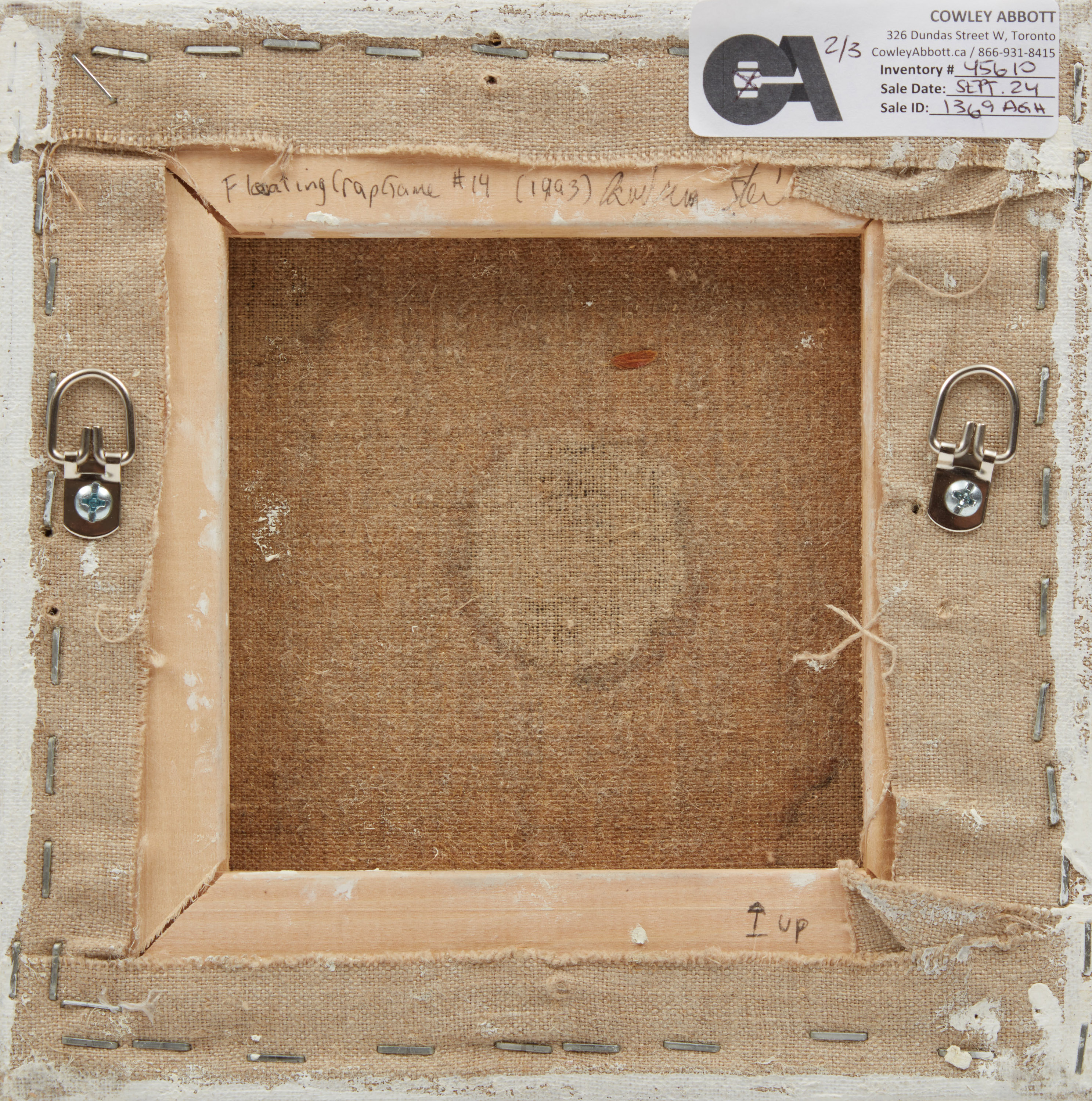 Barbara Steinman, Set of Three Floating Crap Game (Dice Throw #14), three oils and encaustic on canvas, 1993 - view 3
