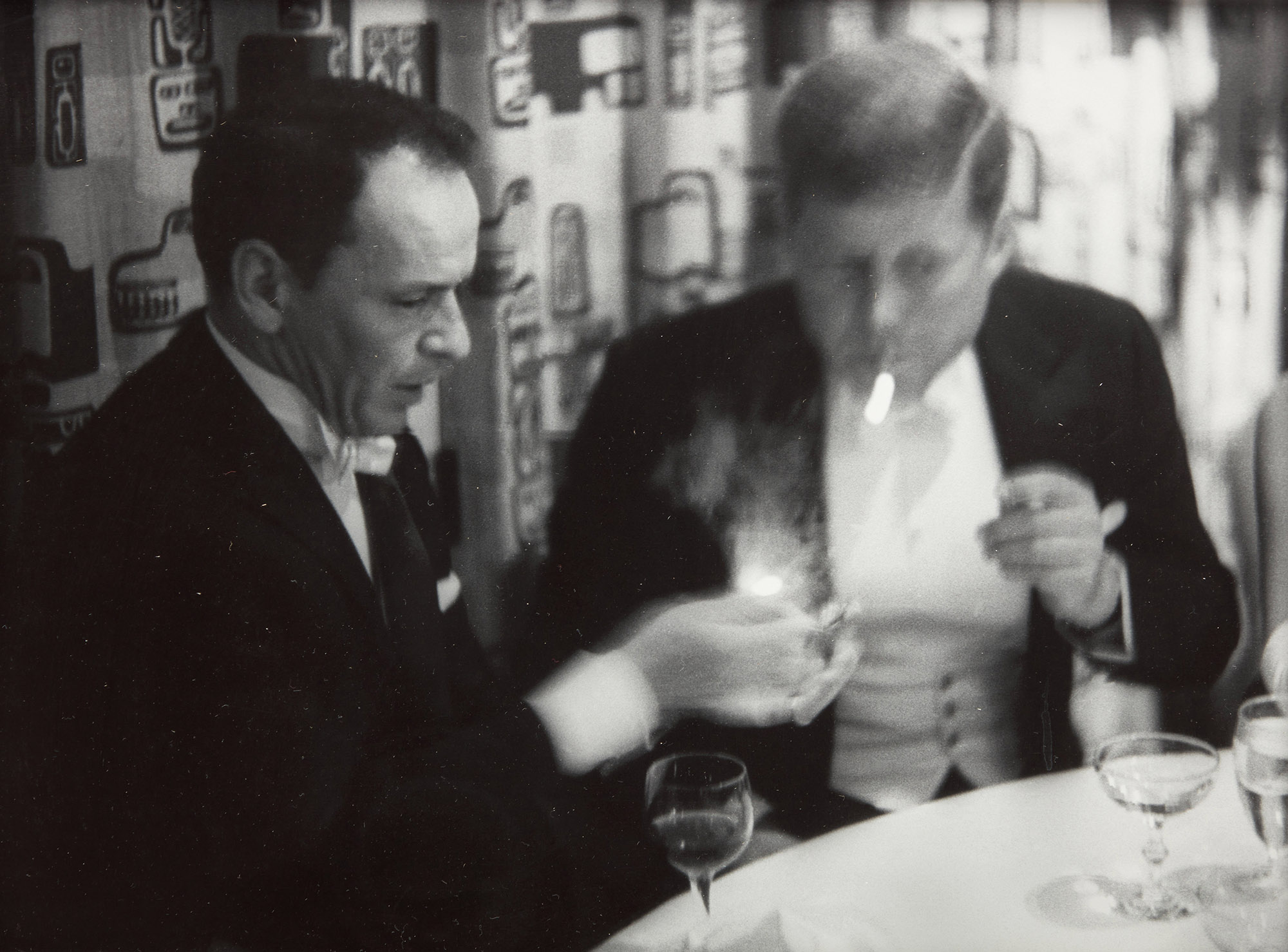 John F. Kennedy and Frank Sinatra by Phil Stern