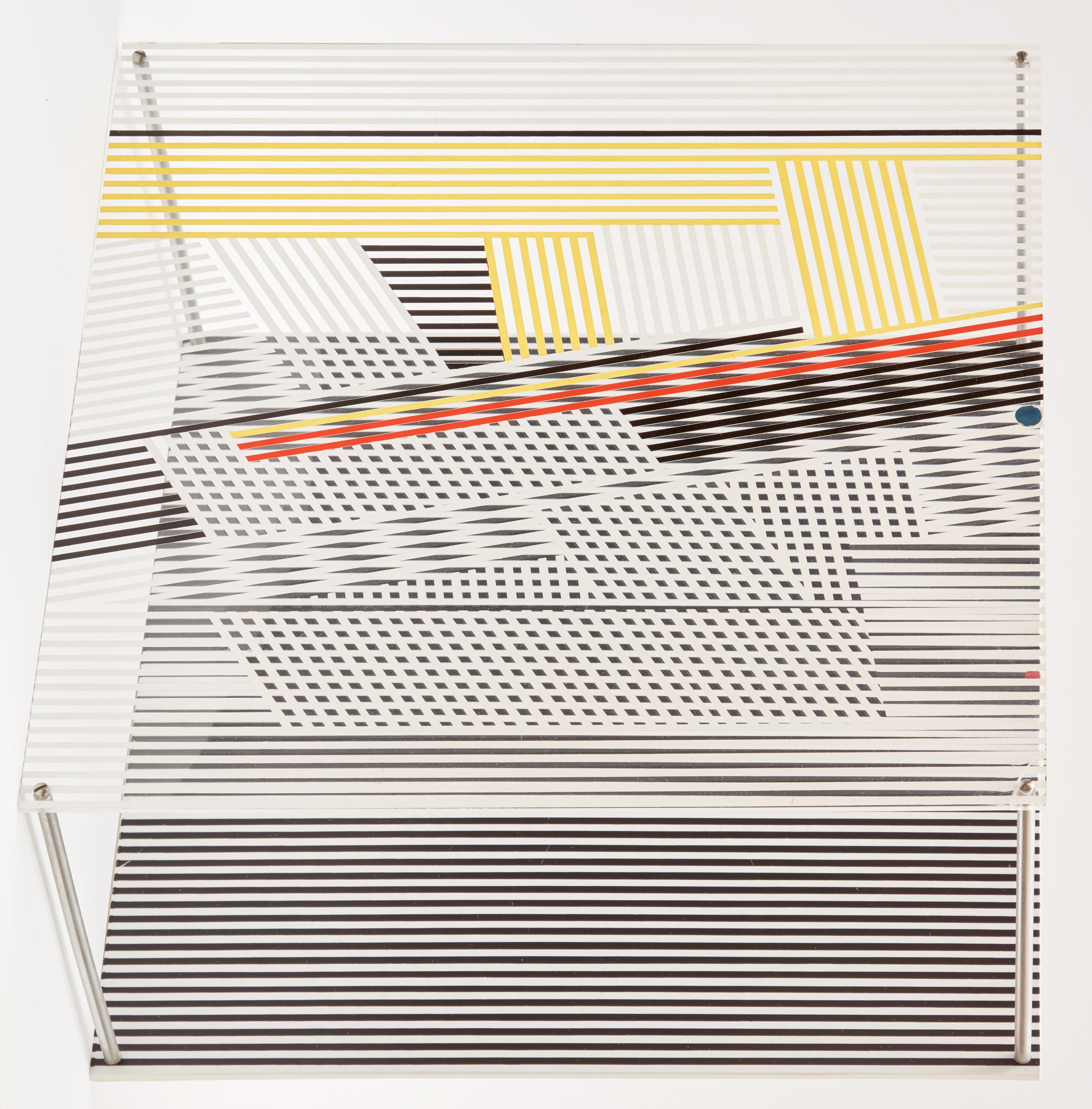 Jesús Rafael Soto, Sotomagie, colour screenprint on plexiglass panel with steel rods, 1967 - view 3