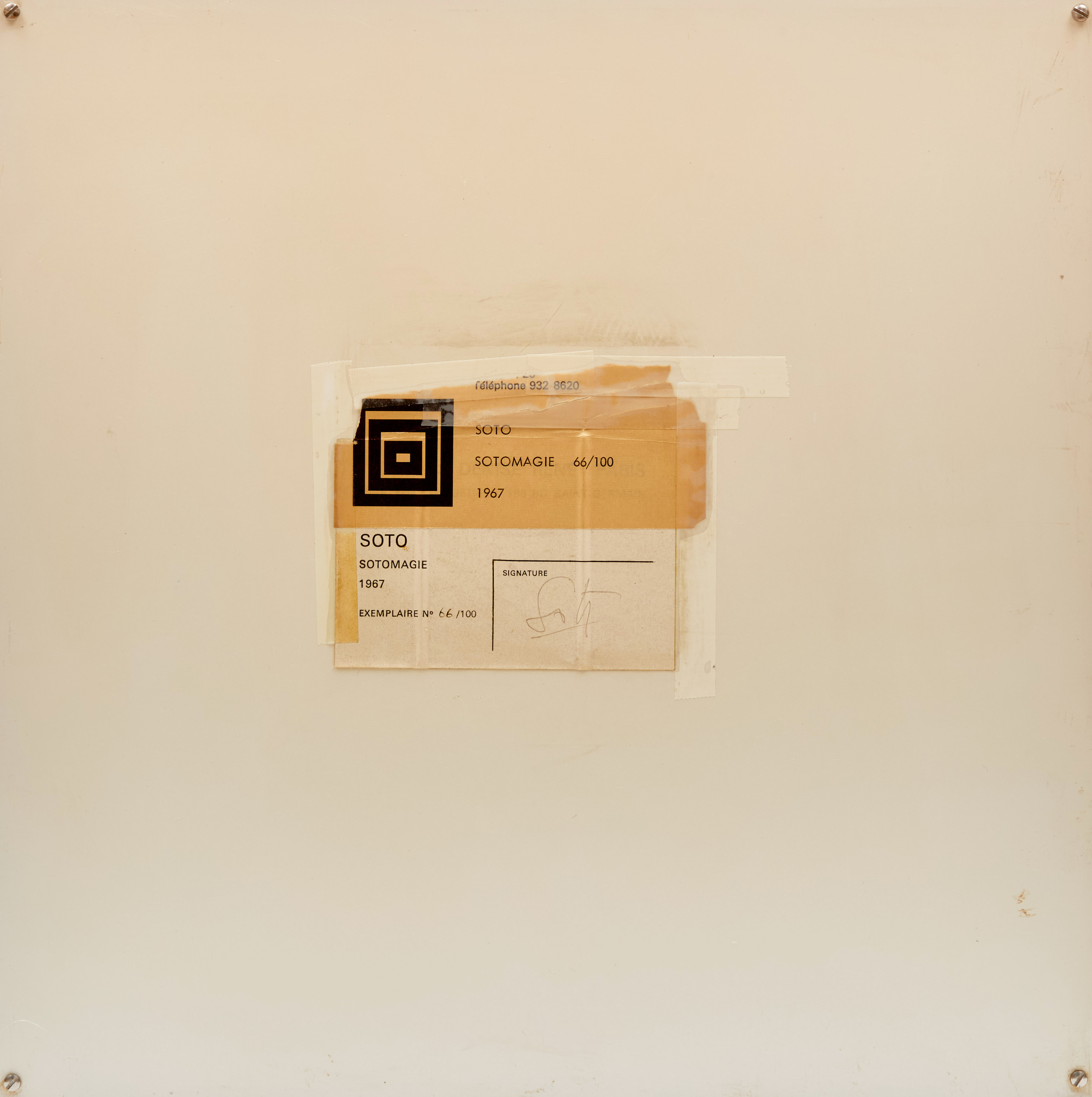 Jesús Rafael Soto, Sotomagie, colour screenprint on plexiglass panel with steel rods, 1967 - view 4