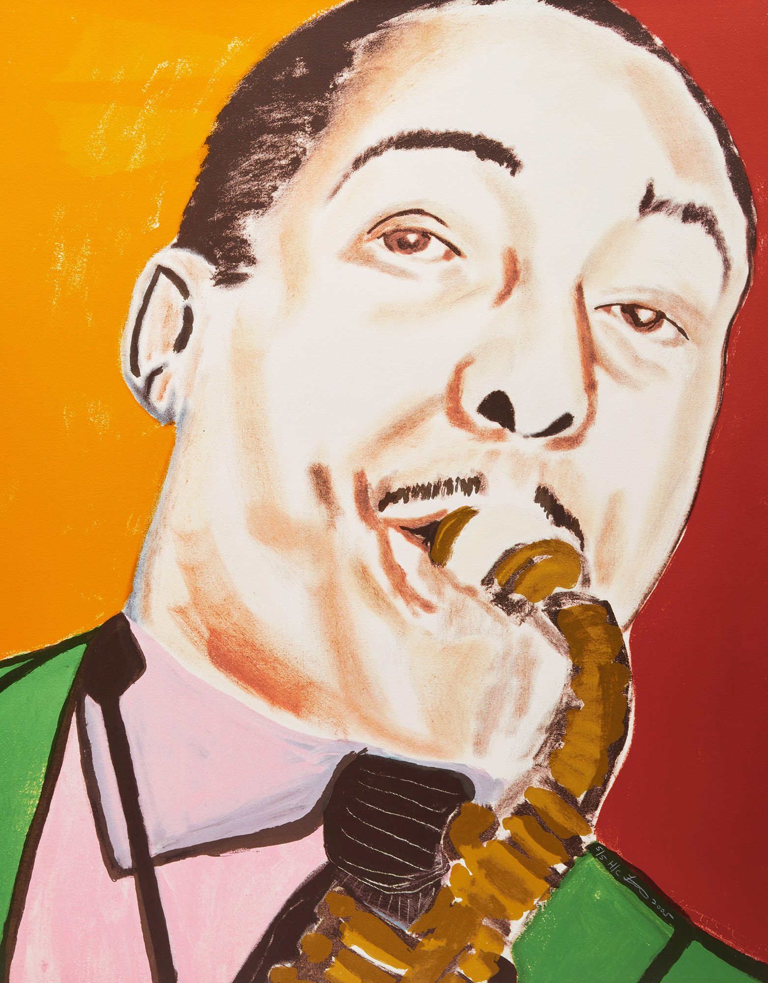 Johnny Hodges and Louis Armstrong from Jazz Series by Frederick James Brown