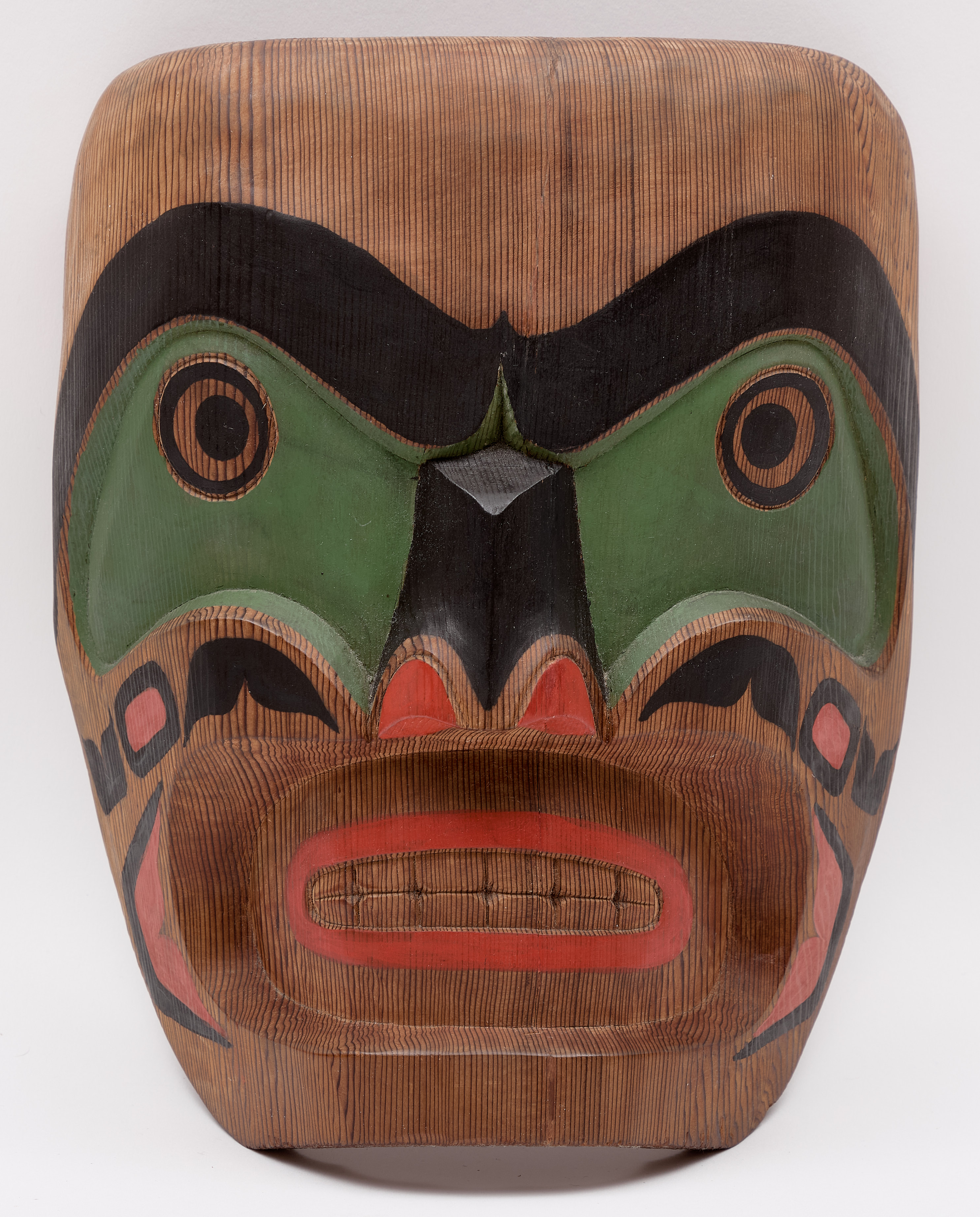 Cody Mathias Joe, Wild Man, carved and painted wood