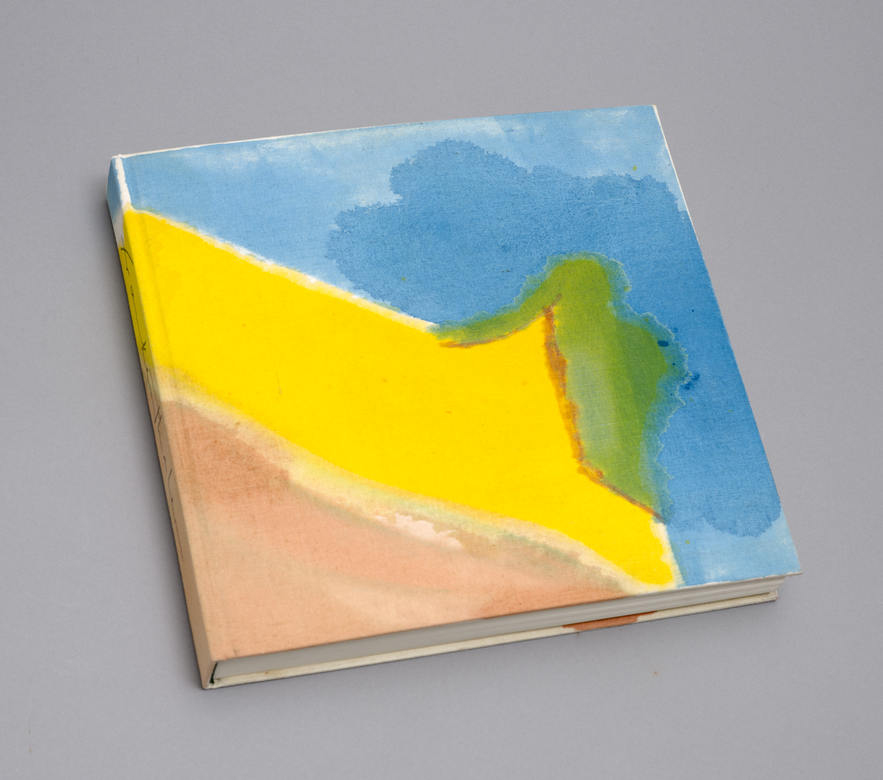 Helen Frankenthaler, Painted Book Cover, 1971, acrylic on canvas bound monograph of the artist, with text by Barbara Rose, designed by Robert Motherwell - view 3