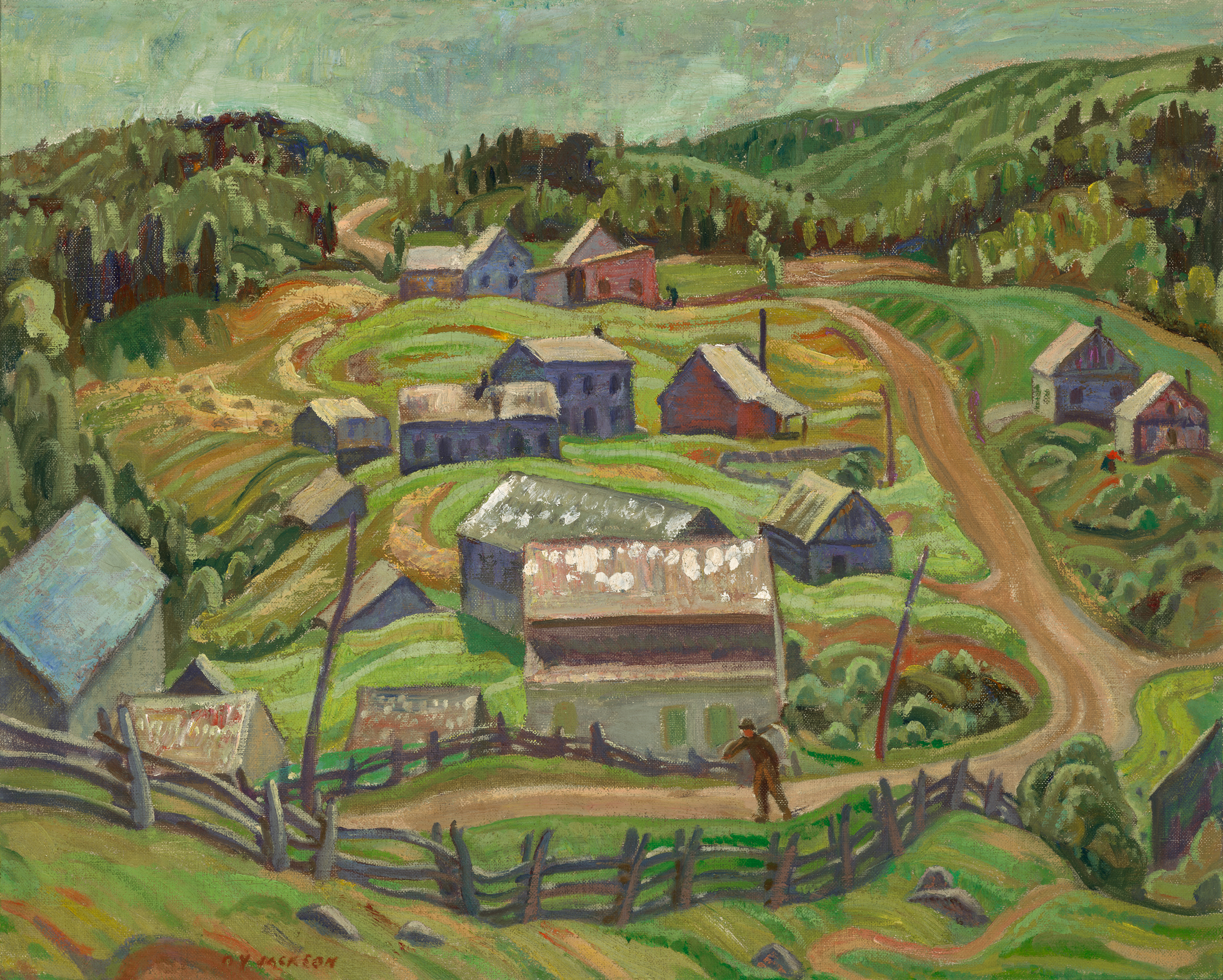 Alexander Young Jackson, Summer Day in the Laurentians, oil on canvas