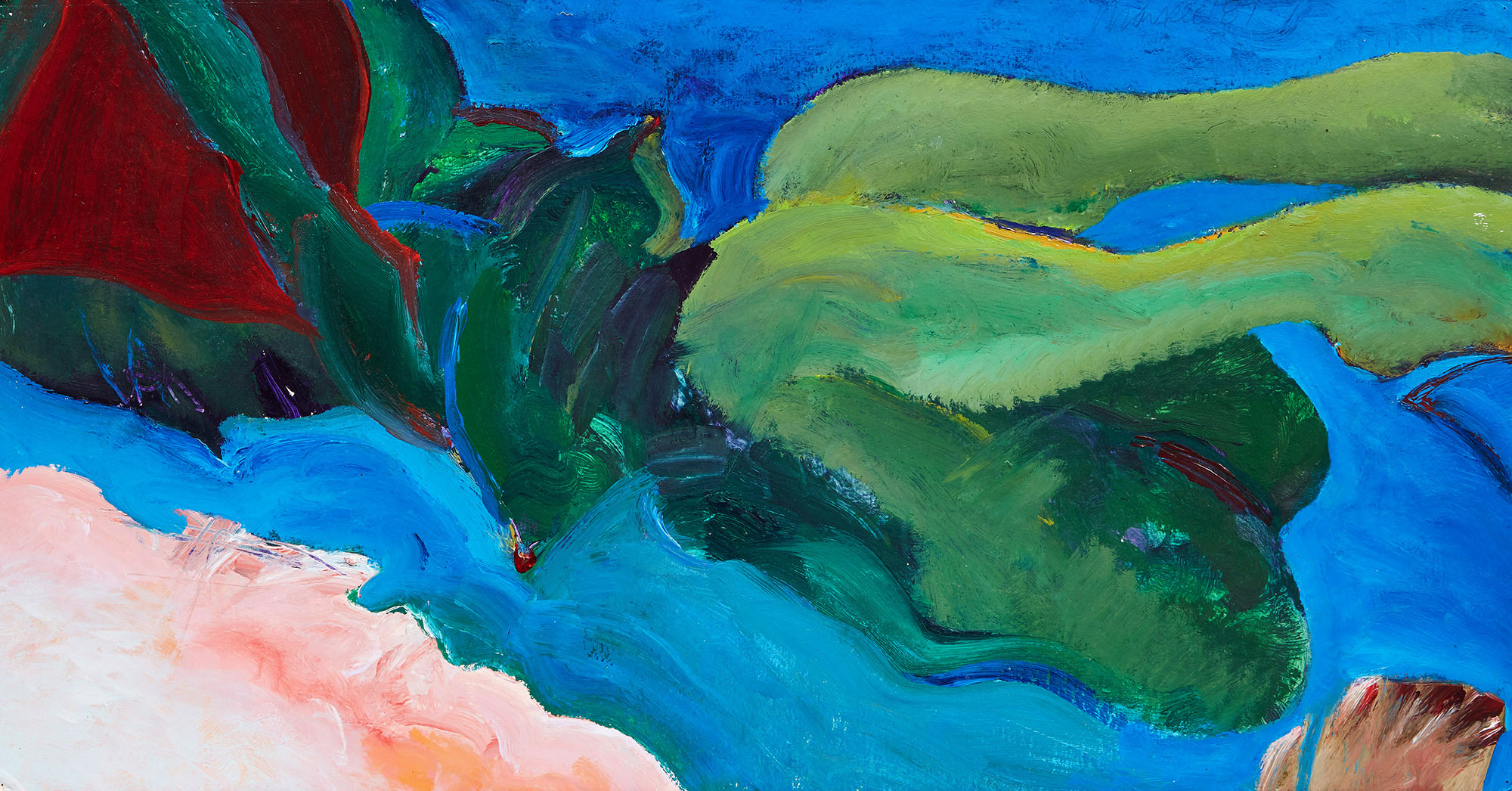 Robert Markle, Untitled, 1987, acrylic on card