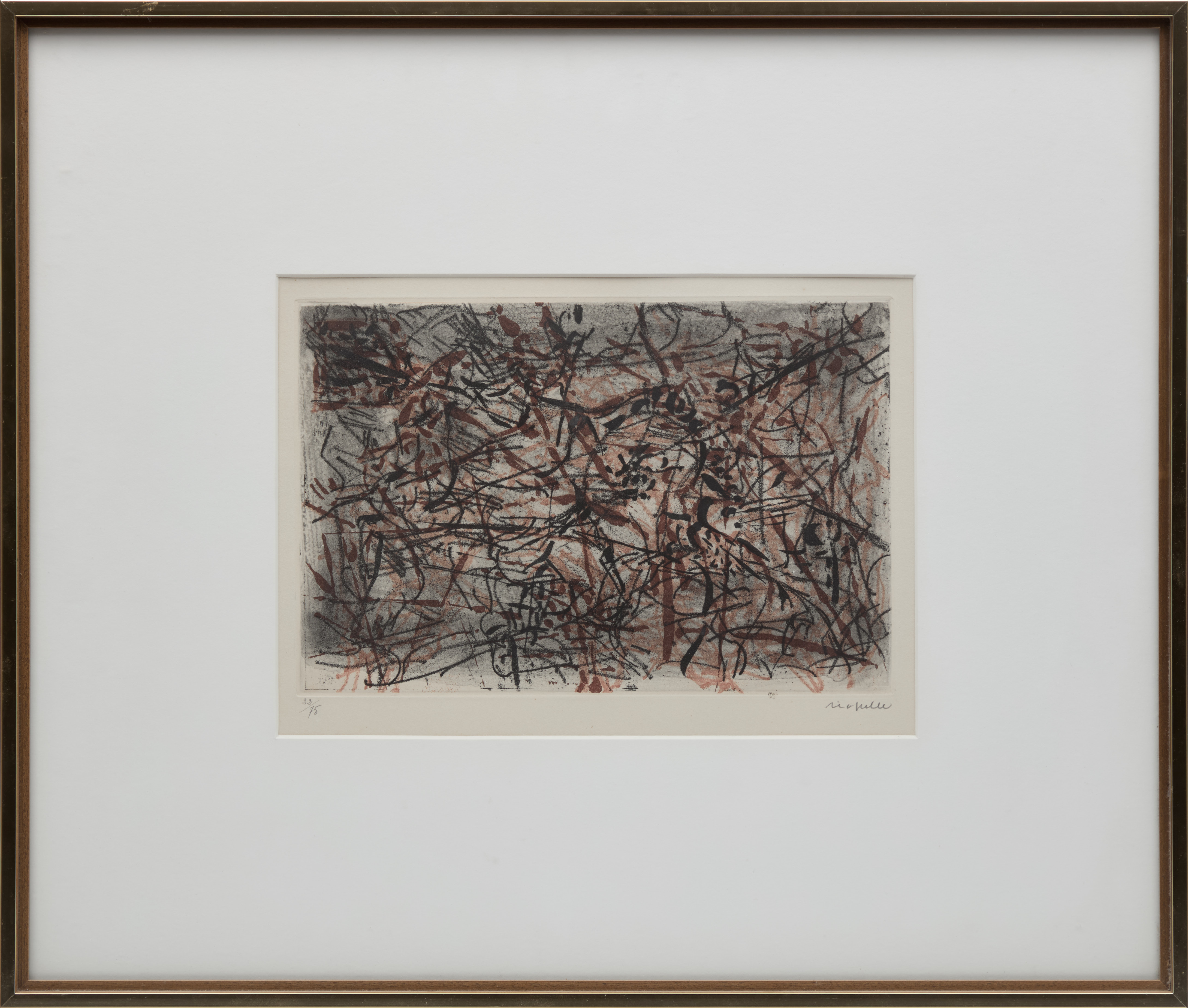 Jean Paul Riopelle, Sanguine, colour etching, 1967 - view 2