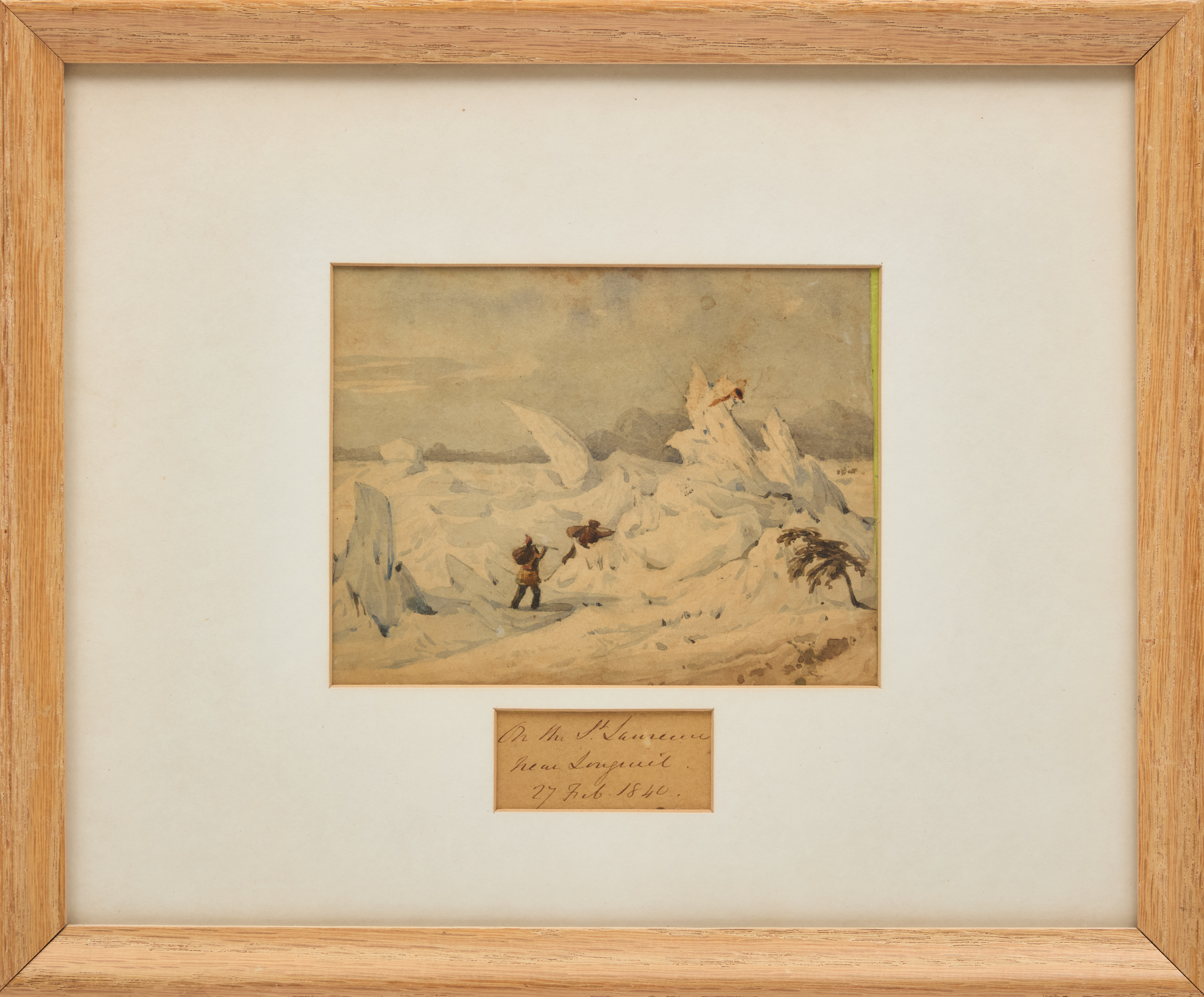 George Russell Dartnell, On the St. Lawrence Near Longueuil, watercolour, 1840 - view 3