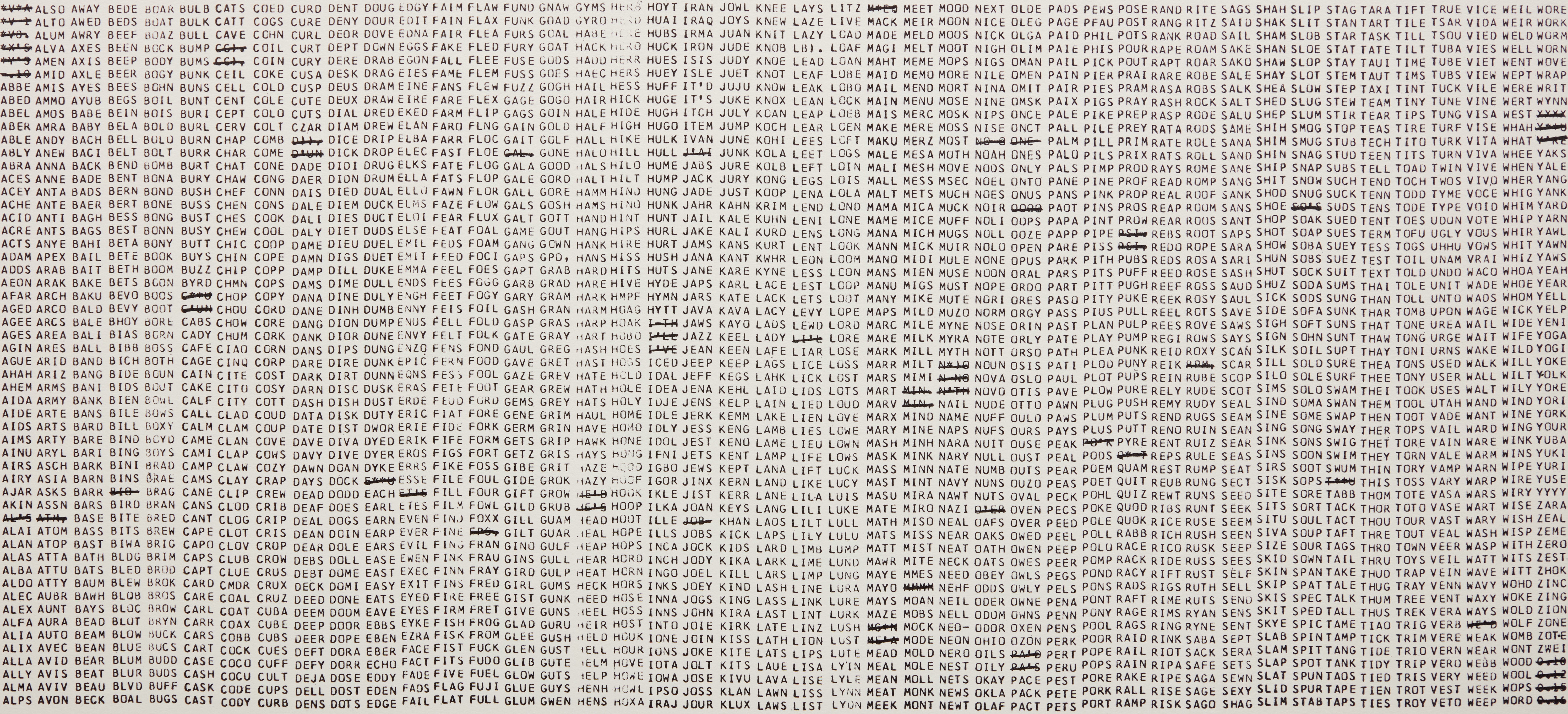 Gerald Ferguson, Length 4, lithograph, 1970