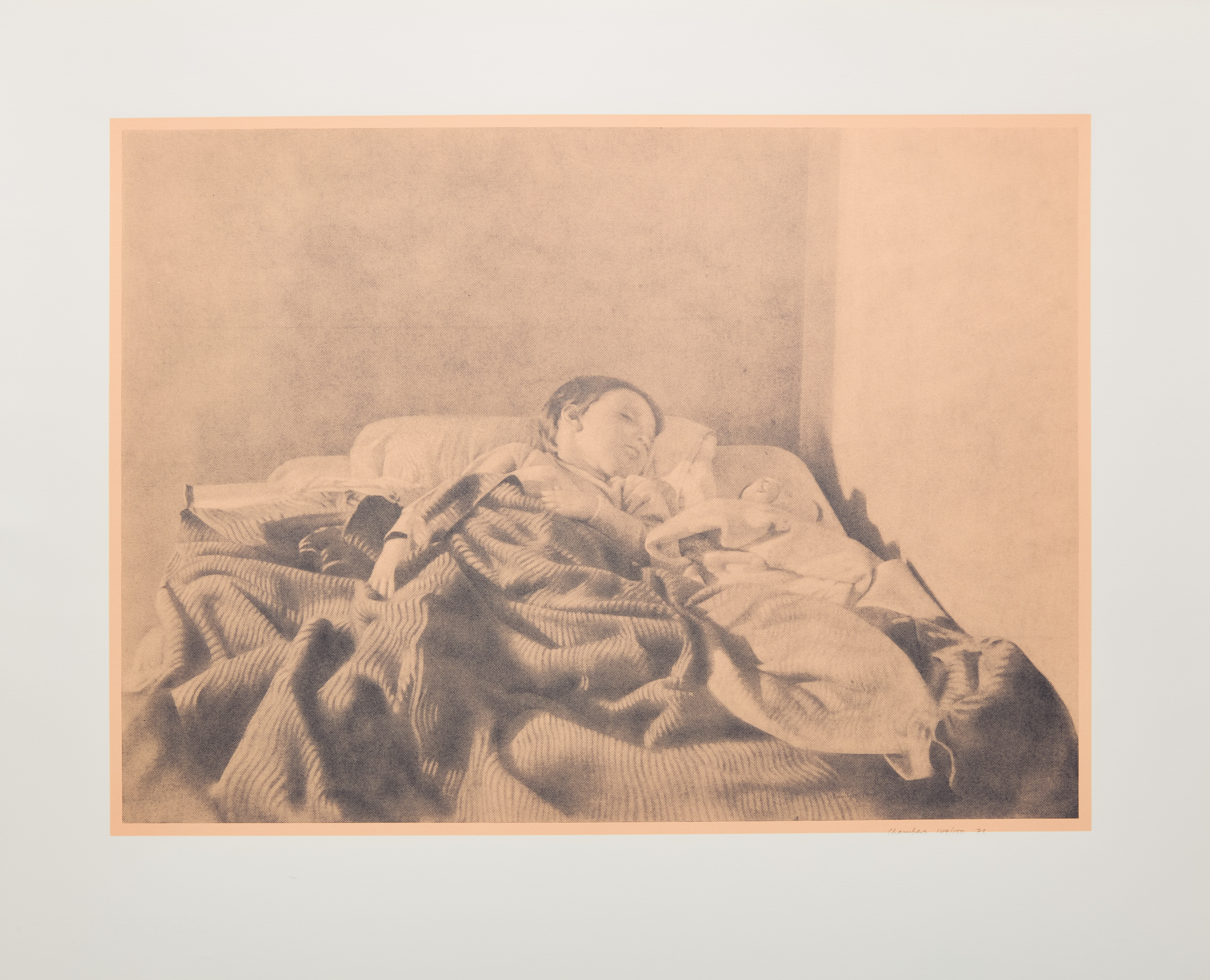 Jack Chambers, Diego Sleeping II, colour lithograph, 1972 - view 2