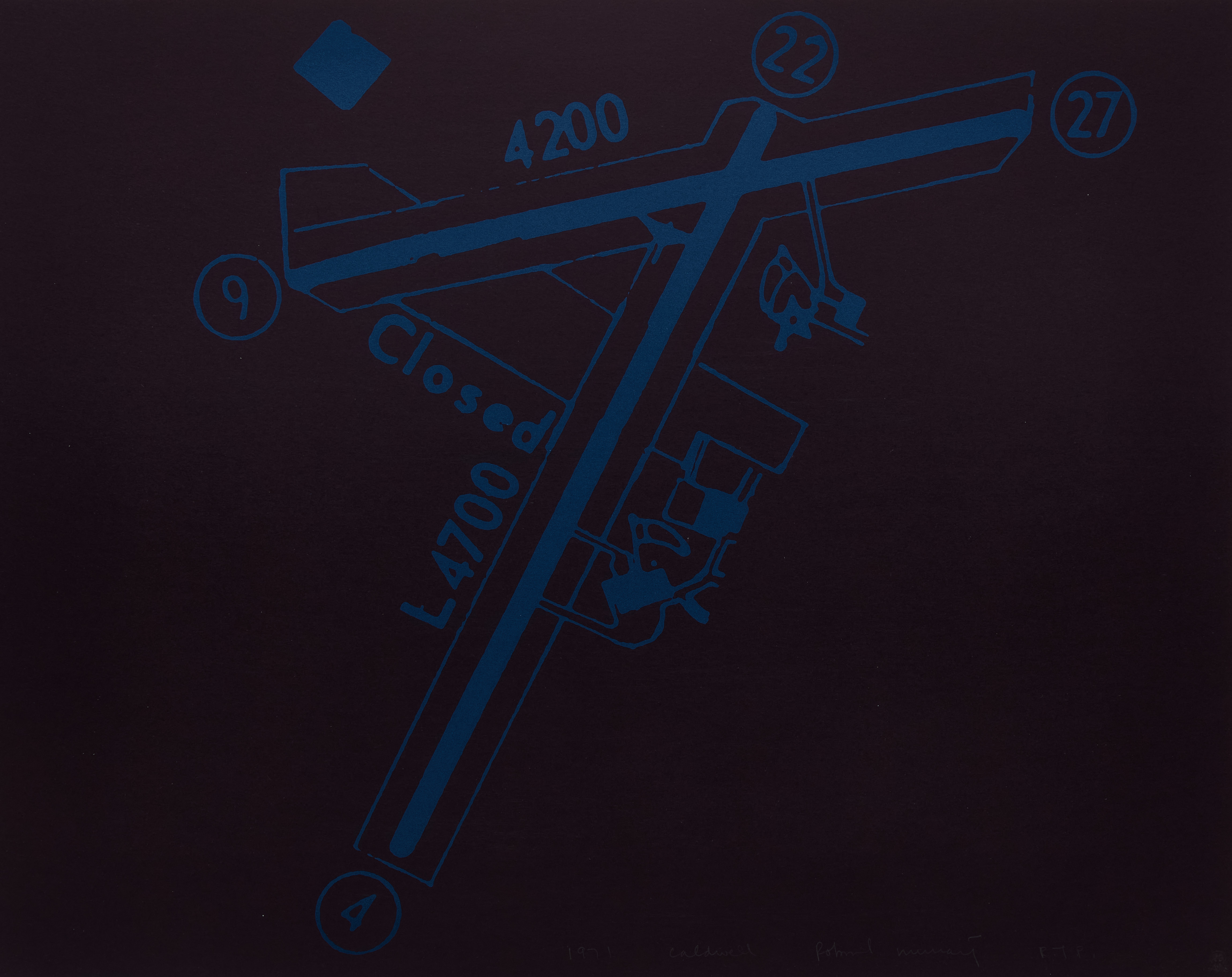 Robert Gray Murray, Unitled (Yellow Abstraction); Float; Caldwel, three colour serigraphs - view 5
