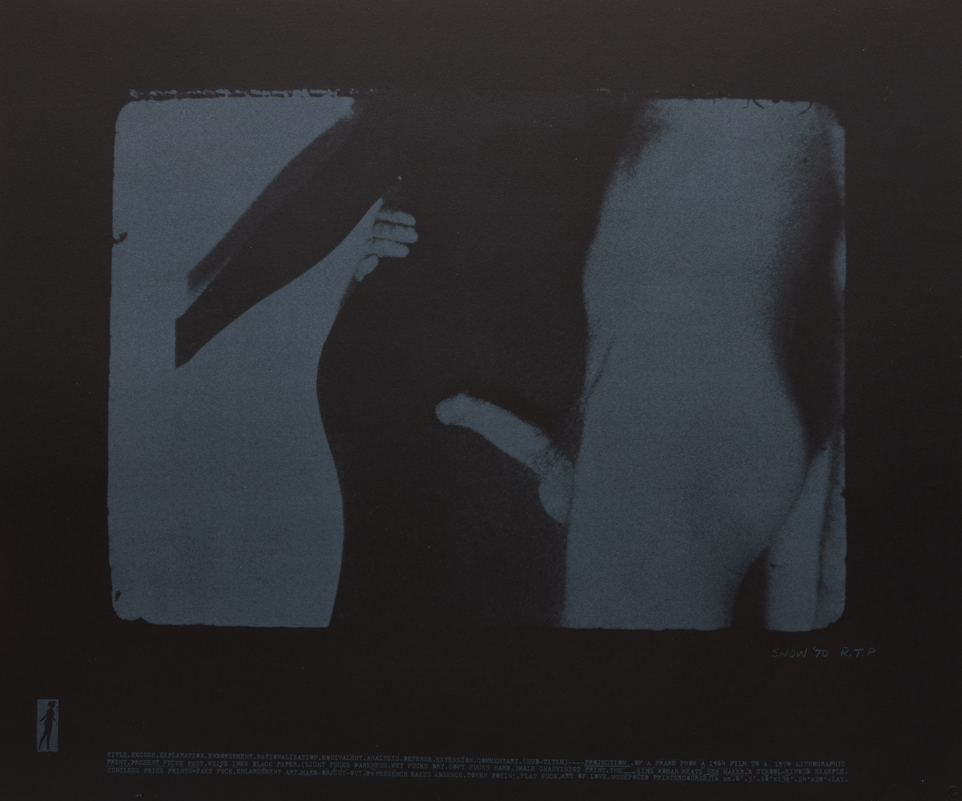 Michael James Aleck Snow, Projection, lithograph, 1970 - view 2
