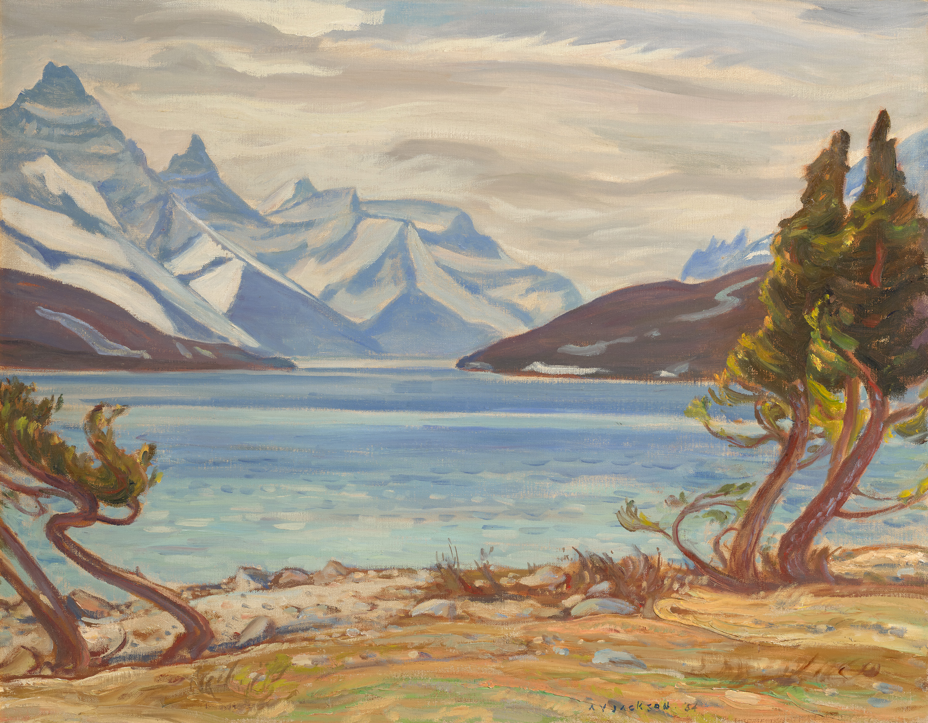 Alexander Young Jackson, Waterton Lake, Alberta, oil on canvas