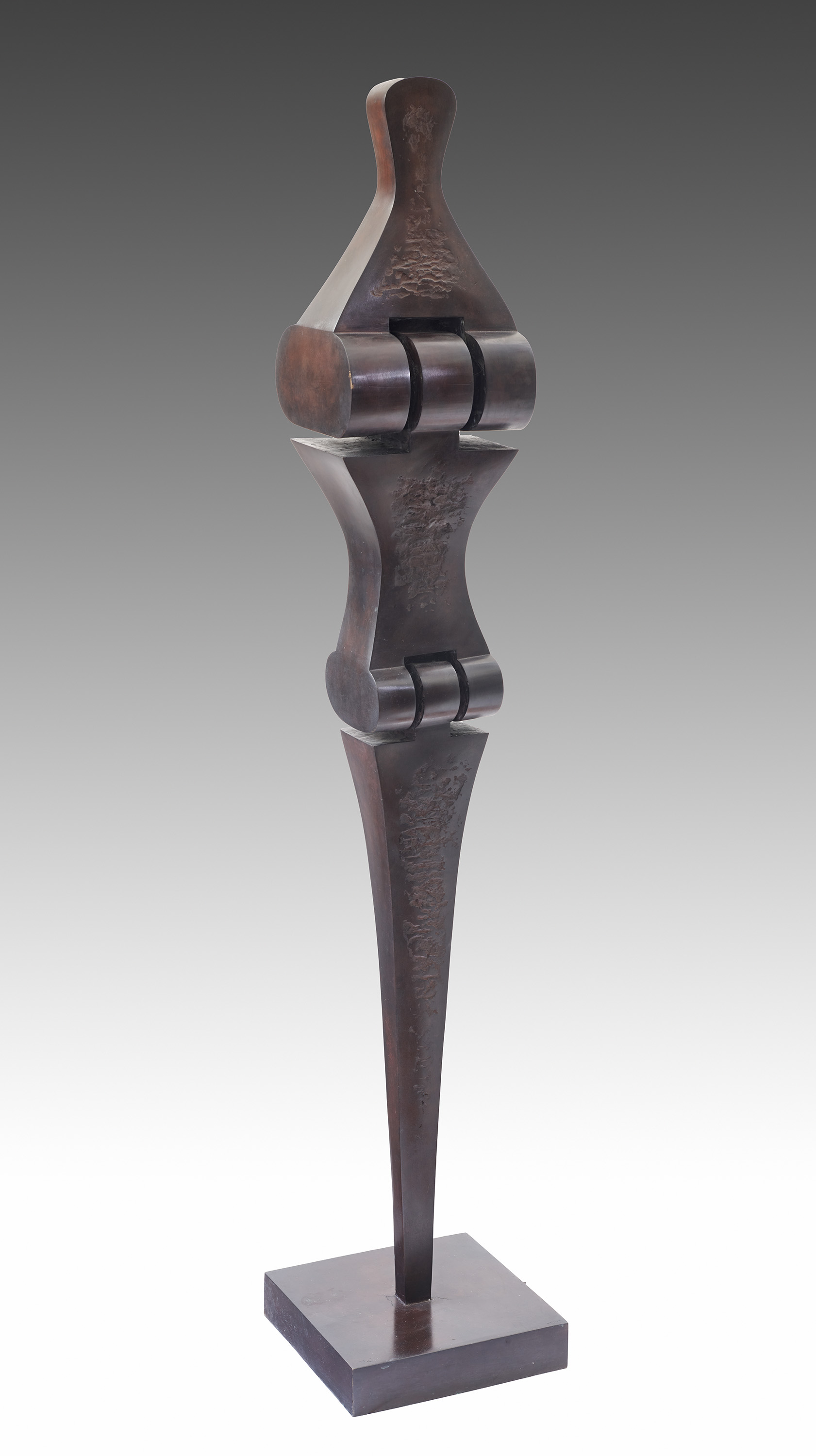 Sorel Etrog, Standing Figure, patinated bronze, 1975-1976 - view 2