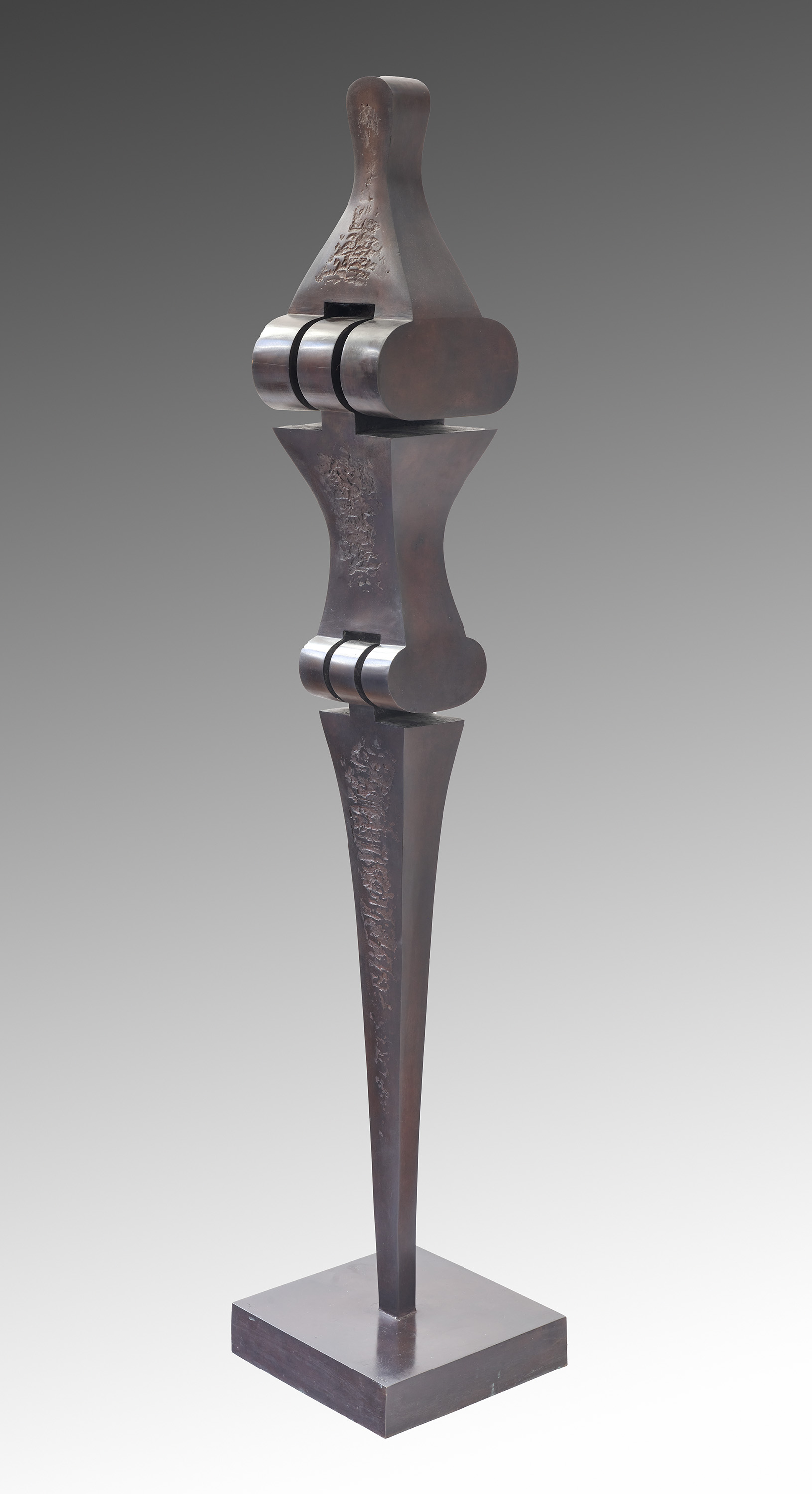 Sorel Etrog, Standing Figure, patinated bronze, 1975-1976 - view 3