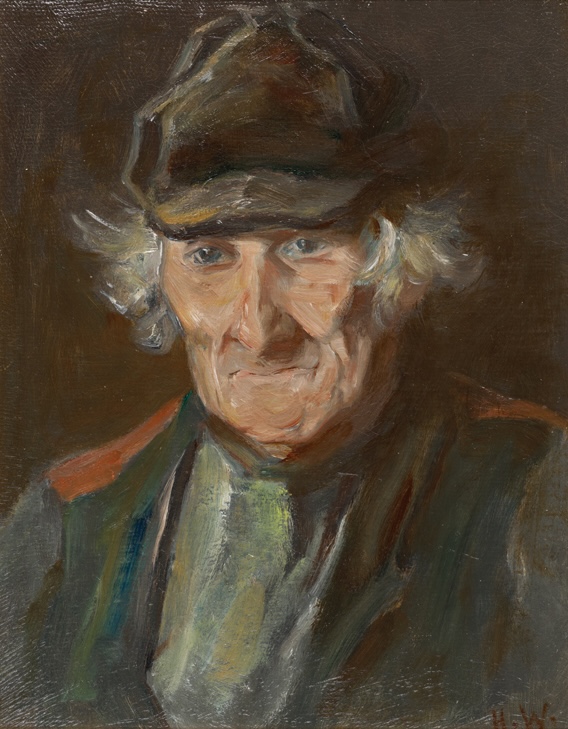 Horatio Walker, Bonhomme de I'lle d'Orleans, oil on board, circa 1900