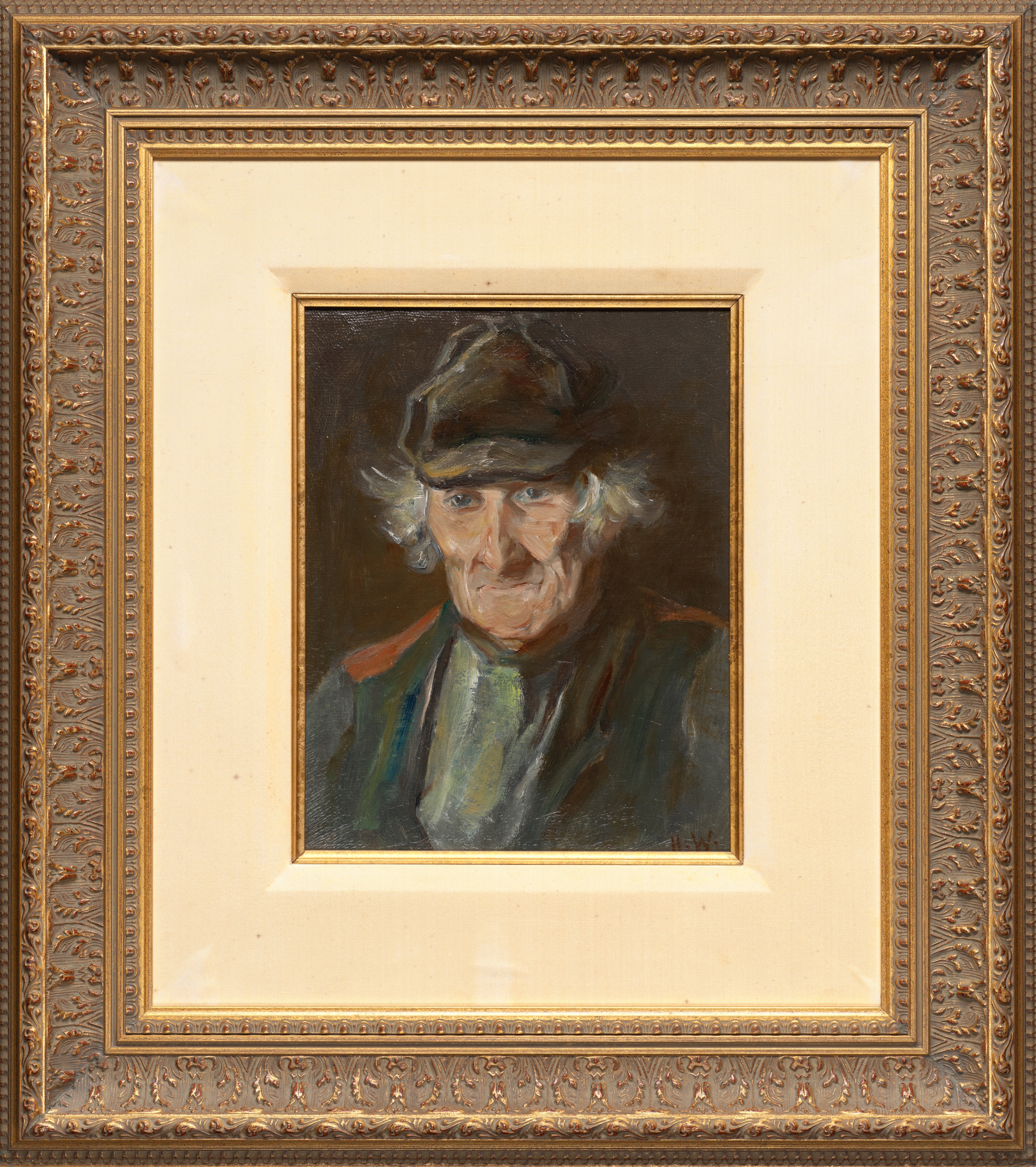Horatio Walker, Bonhomme de I'lle d'Orleans, oil on board, circa 1900 - view 2
