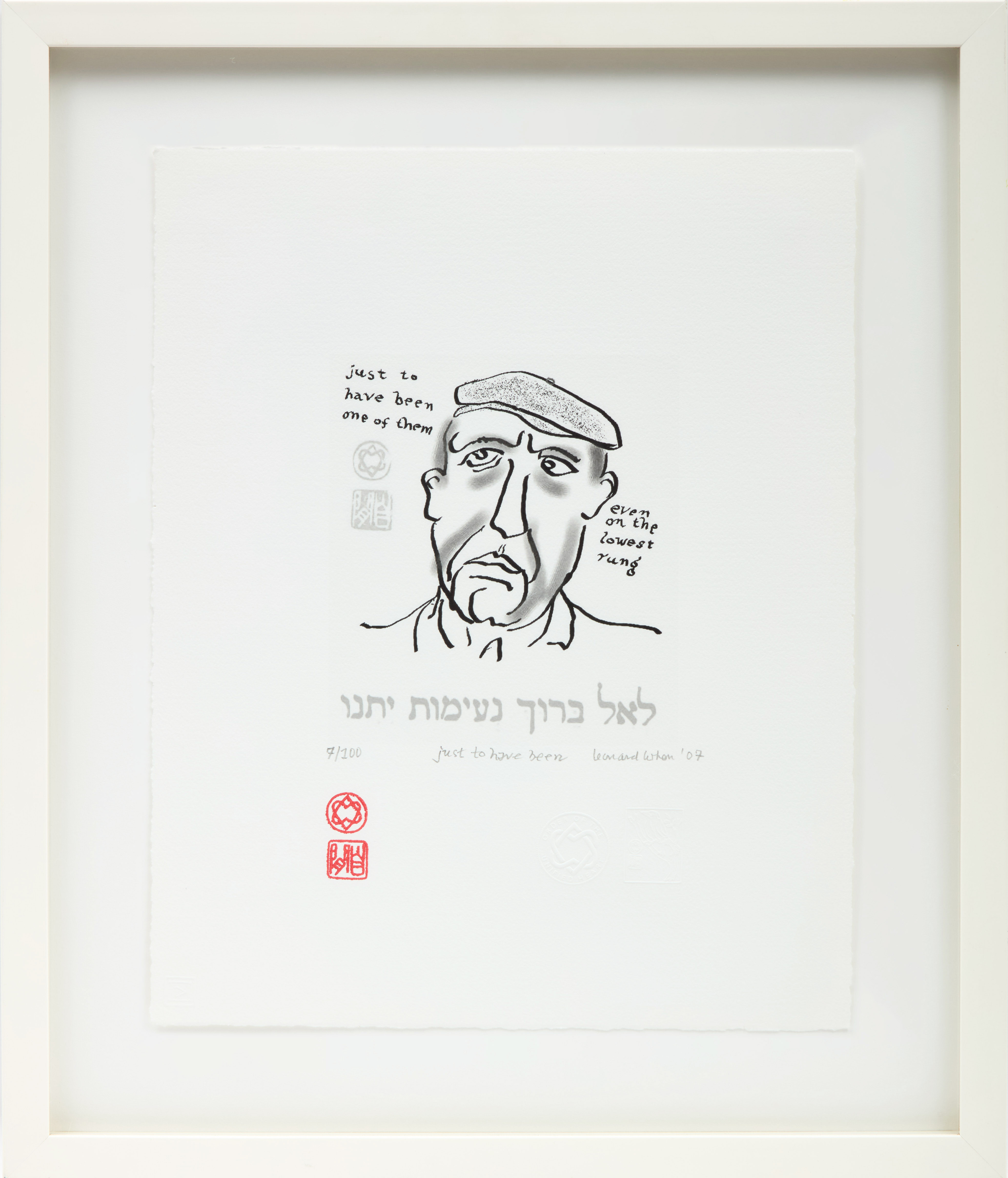 Leonard Cohen, Just to Have Been, archival pigment print, 2007 - view 2
